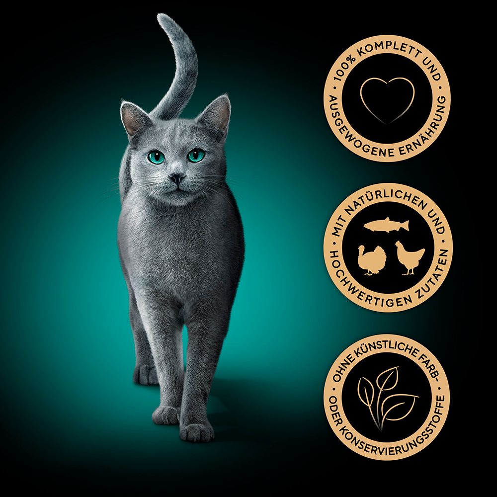 Sheba Katzennahrung: Ausgewogene Ernährung, natürliche Zutaten, ohne künstliche Farb- oder Konservierungsstoffe.