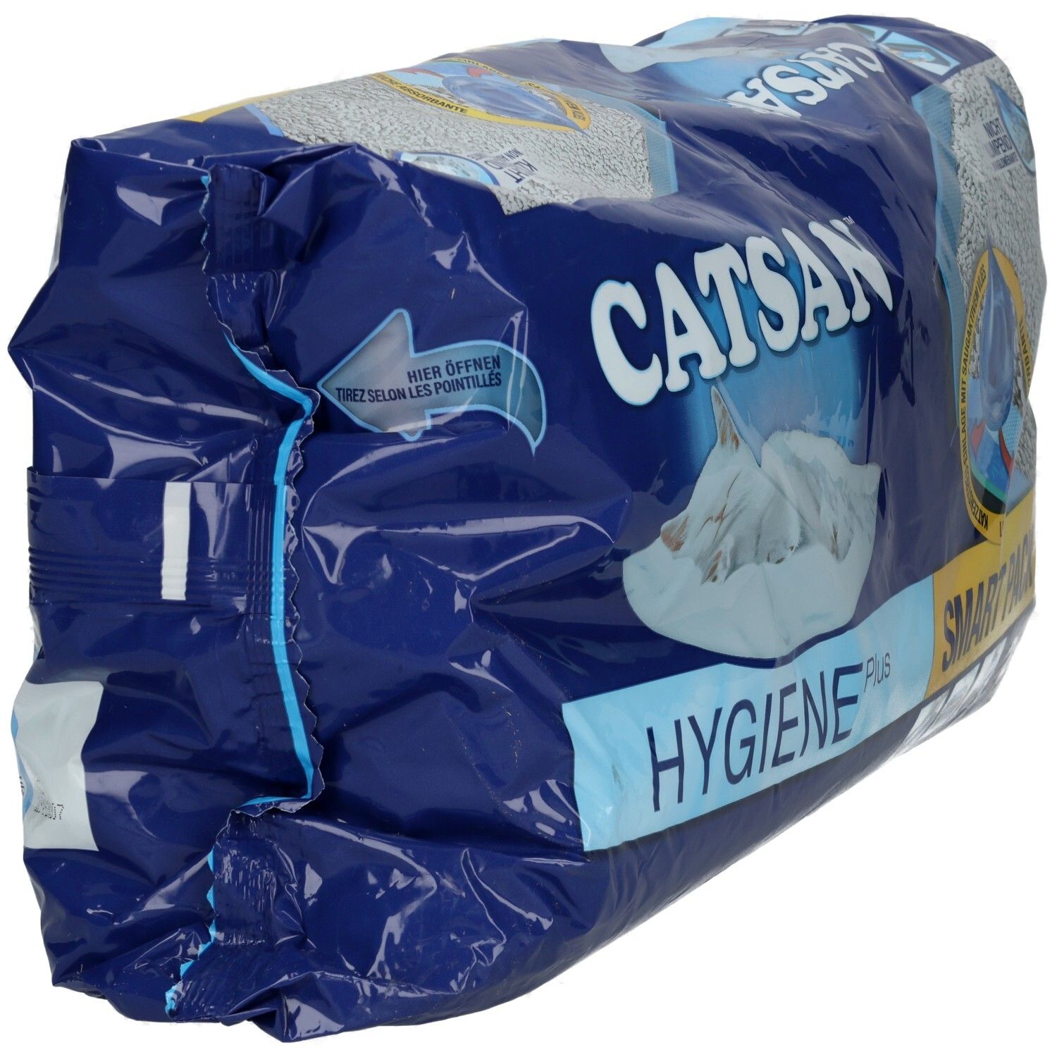 CATSAN Hygiene Plus Smart Pack Katzenstreu, 2er Packung.