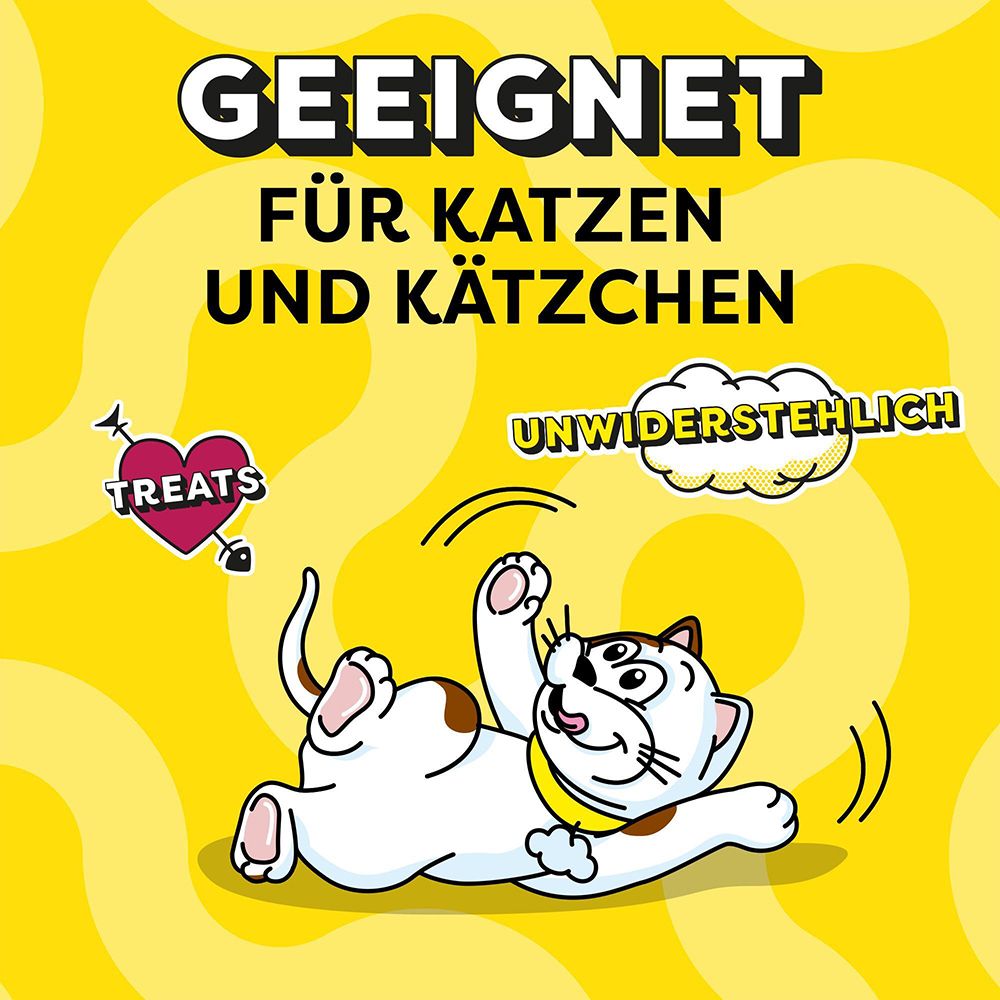 Dreamies Snacks: Geeignet für Katzen und Kätzchen. Unwiderstehliche Leckerlis.