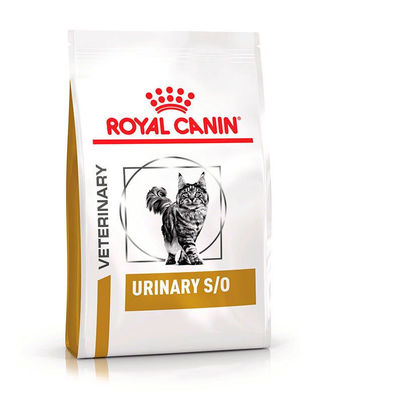 ROYAL CANIN® Veterinary URINARY S/O Trockennahrung für Katzen: Beutel mit Katze.