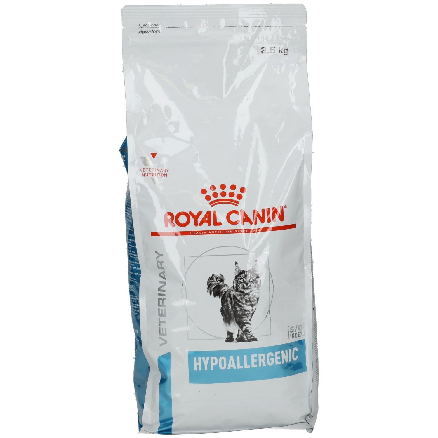 Royal Canin Hypoallergenic Katzenfutter, 2,5 kg Beutel.