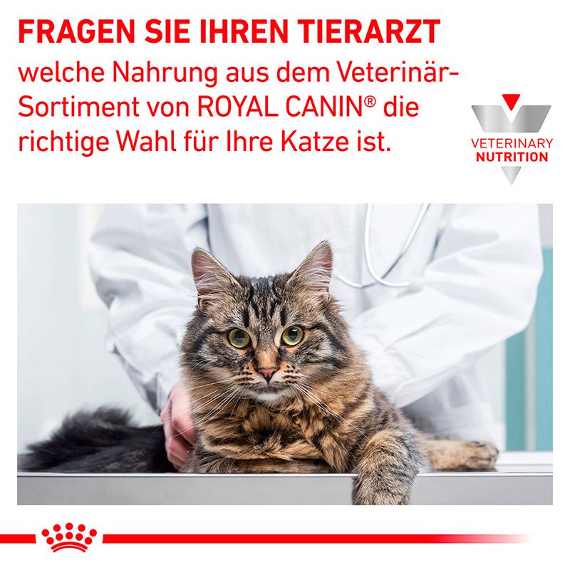 Fragen Sie Ihren Tierarzt nach der richtigen Nahrung von Royal Canin Veterinary.