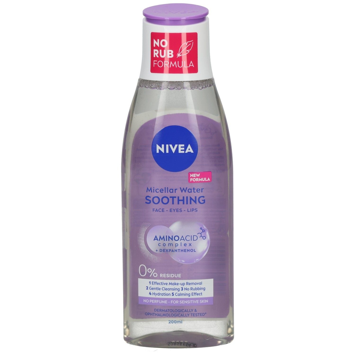 Nivea Mizellenwasser Beruhigend, 200ml, mit Aminosäurekomplex und Dexpanthenol.