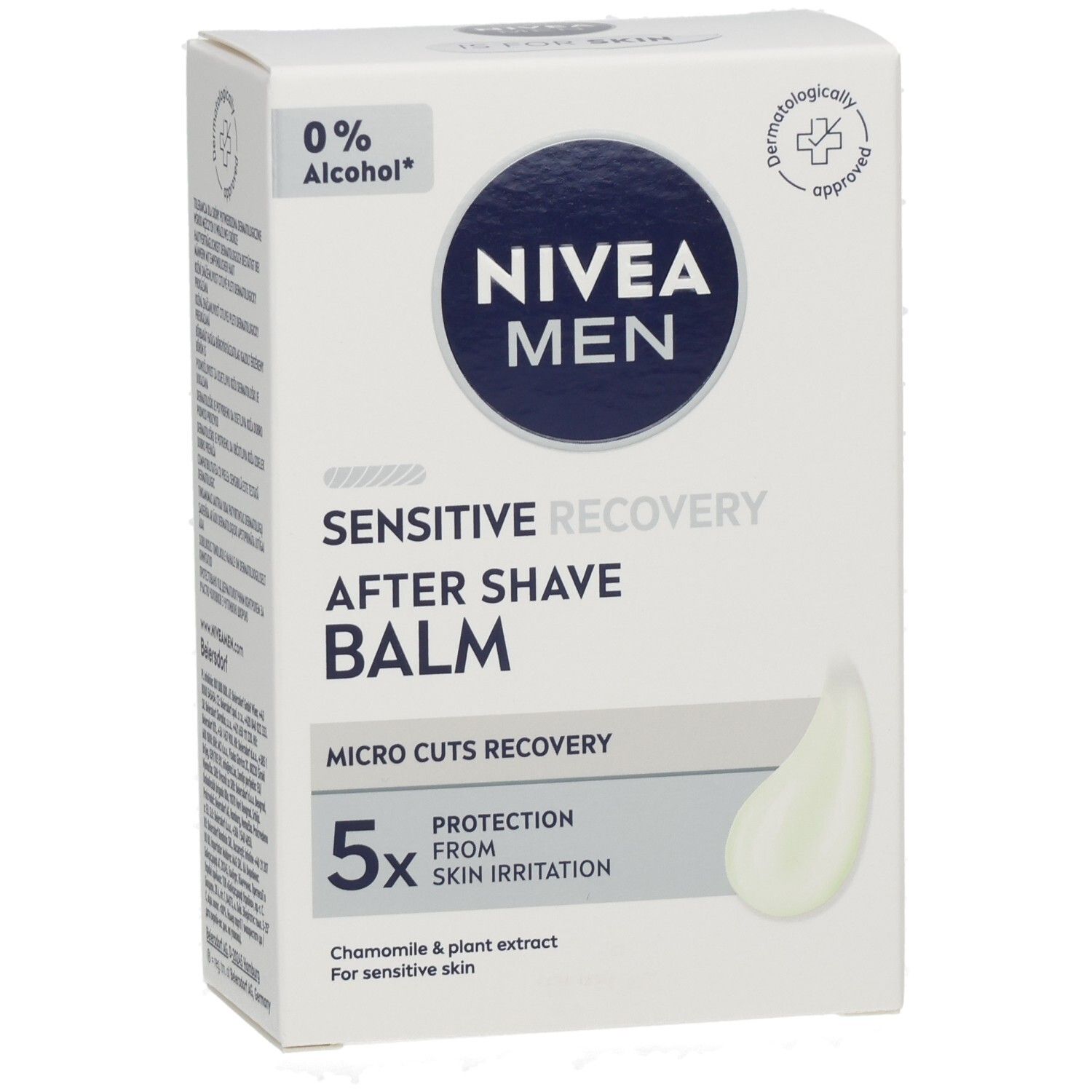 NIVEA MEN Sensitive Recovery After Shave Balsam Karton. 5x Schutz vor Hautirritationen.