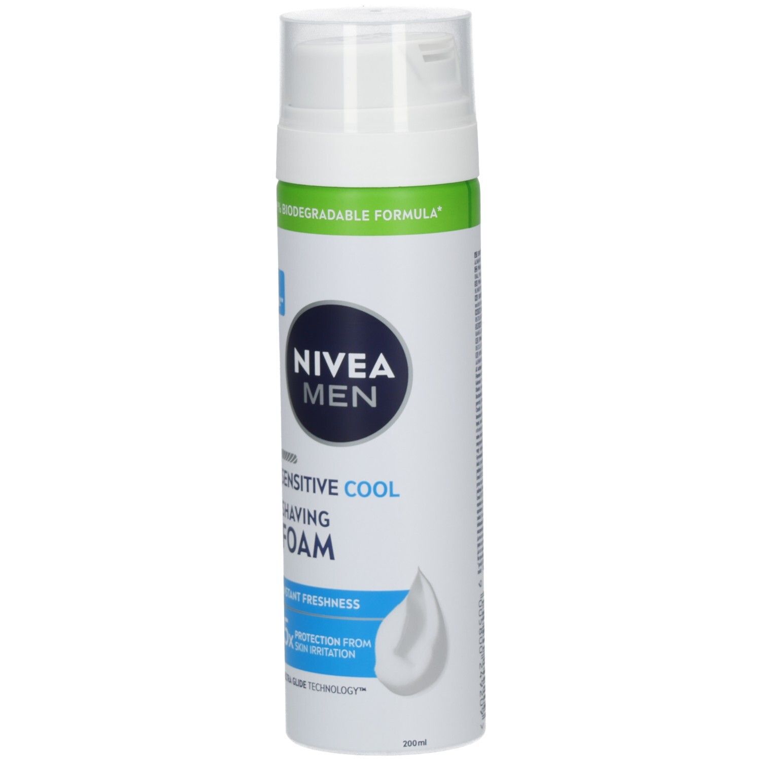 NIVEA MEN Sensitive Cool Rasierschaum: 0% Alkohol, 5x Schutz vor Hautirritationen, 99% biologisch abbaubare Formel.