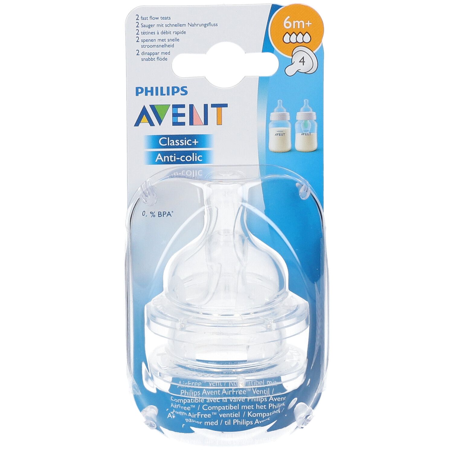 Philips® AVENT Trinksauger Anti-colic ab 6 Monaten