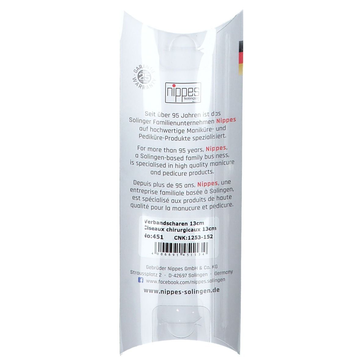 nippes Verbandsschere 13 cm
