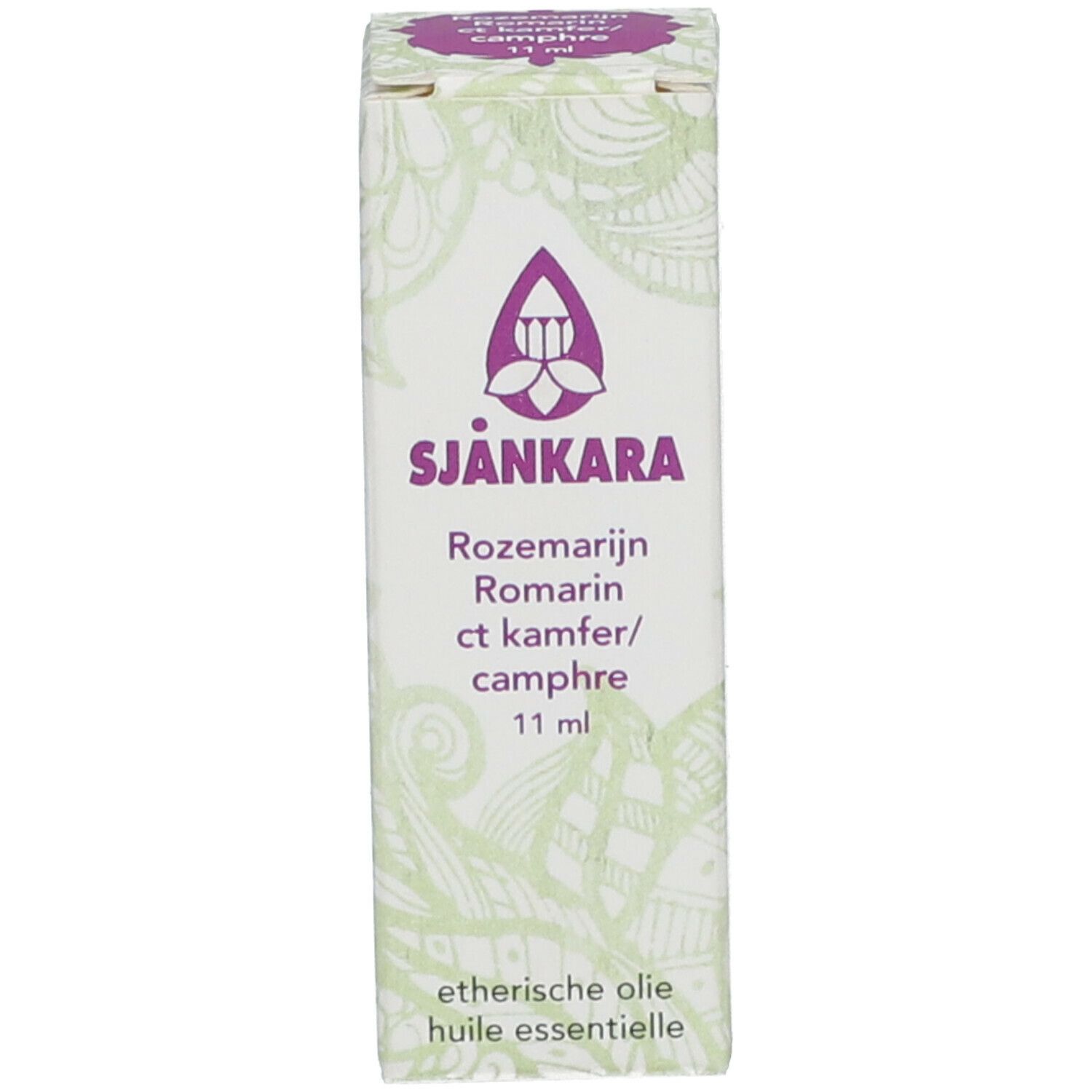 Verpackung mit Text: SJANKARA, Rosmarin, 11 ml.