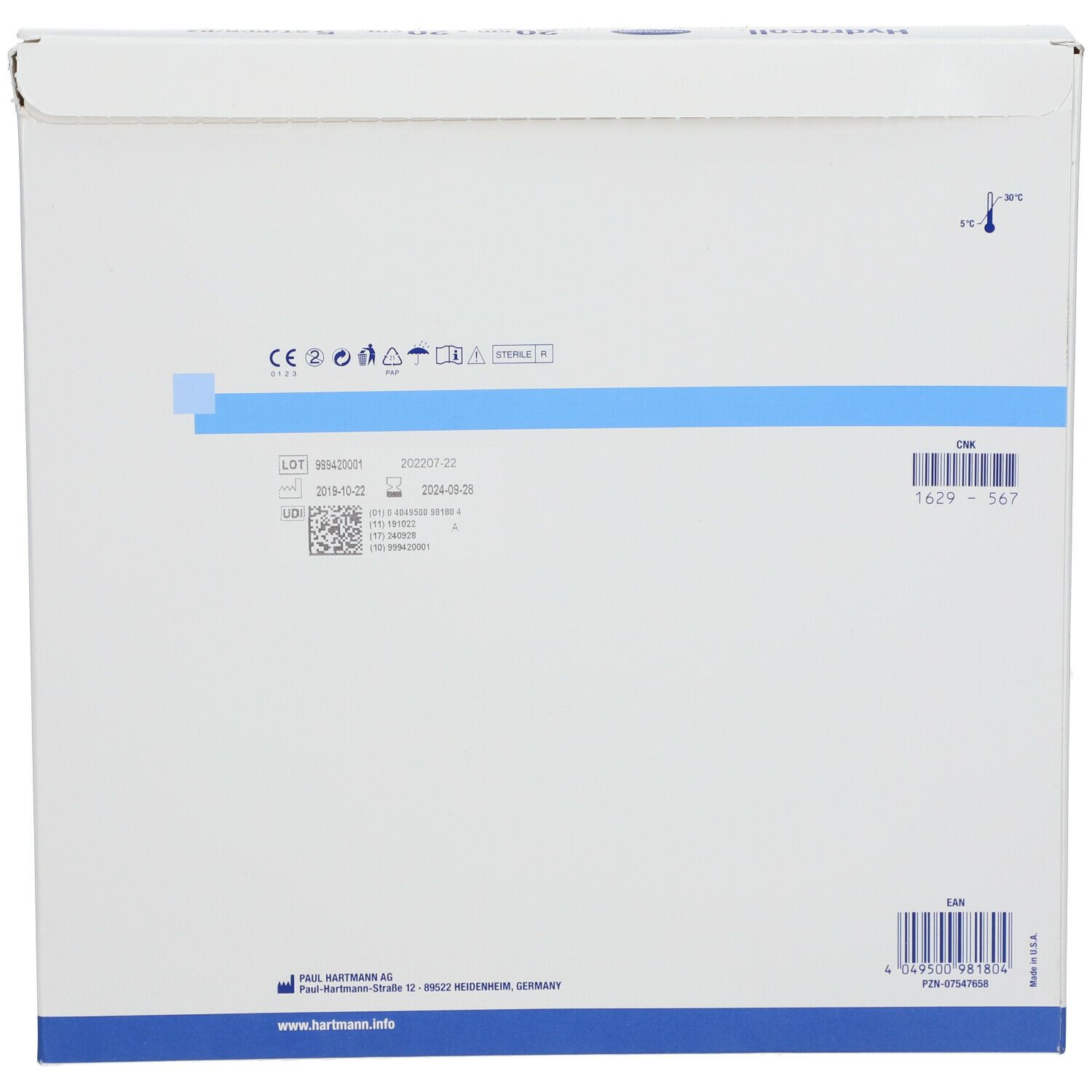 Hydrocoll® Wundverband steril 20 x 20 cm