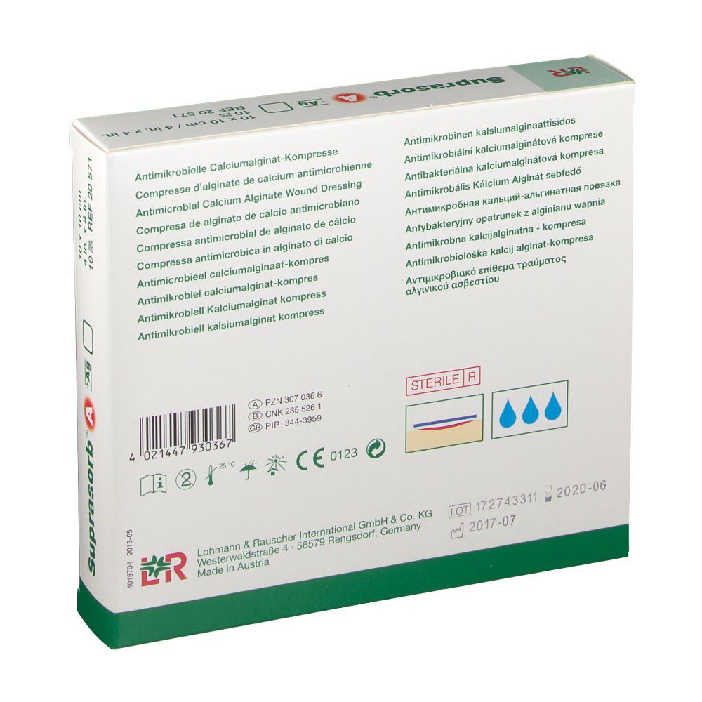 Suprasorb A+Ag 10 x 10cm 20571