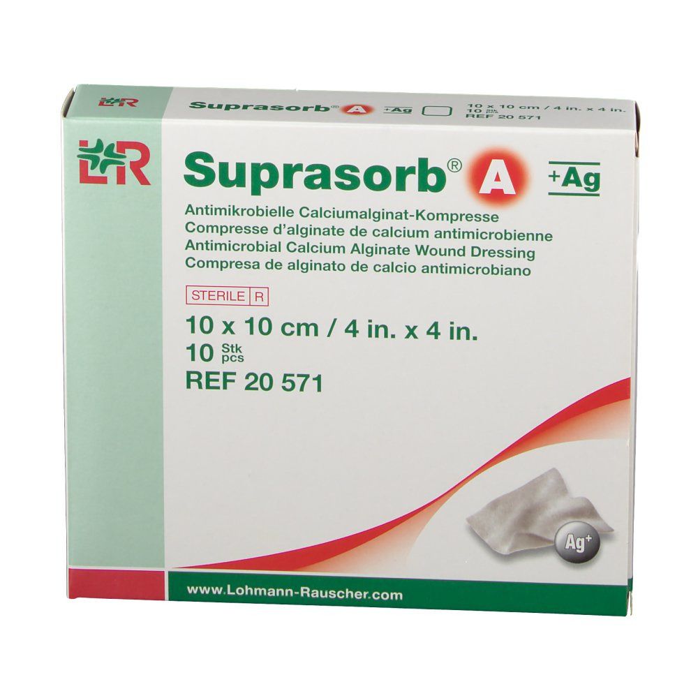 Suprasorb A+Ag 10 x 10cm 20571