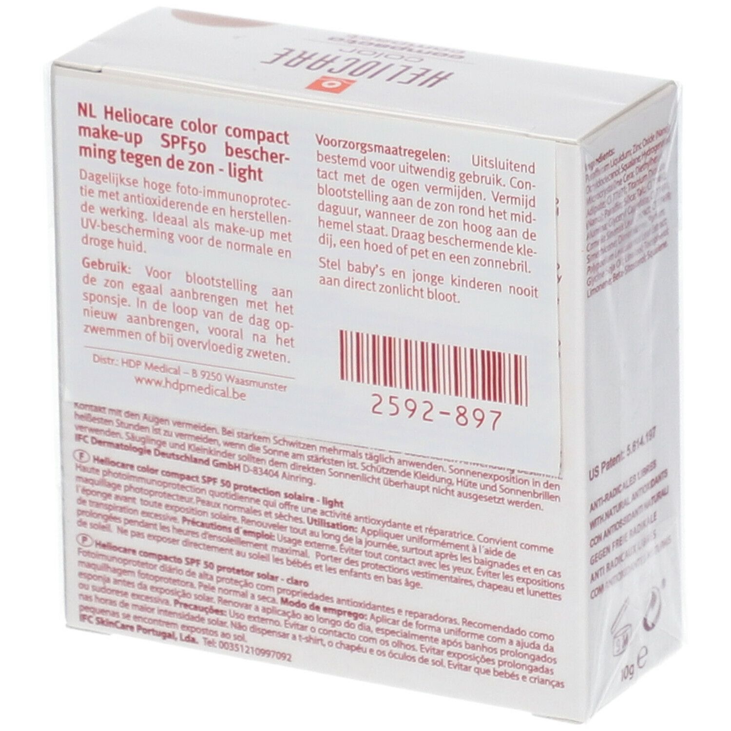 Heliocare Compact SPF50 Brun Clair