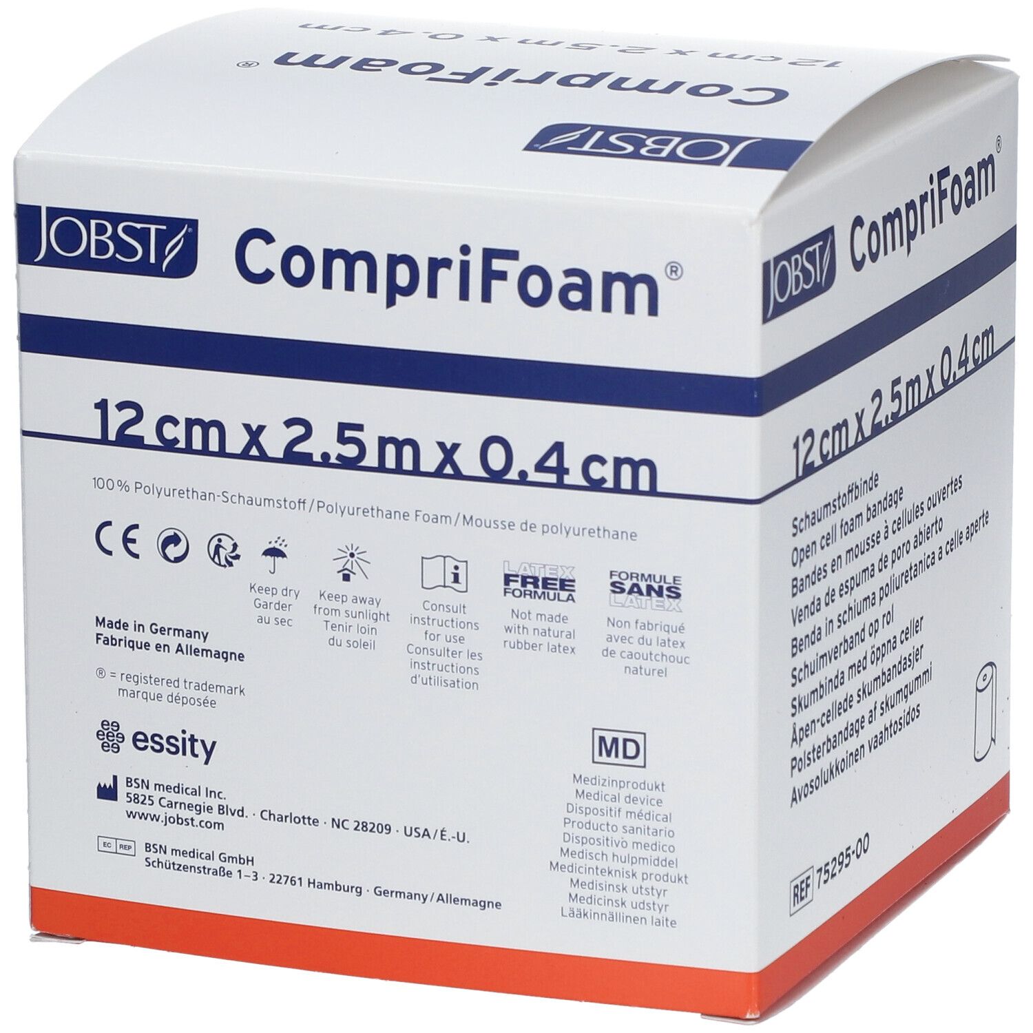 CompriFoam® Schaumstoffbinde 12 cm x 2,5 m x 0,4 cm 1 St - Shop Apotheke
