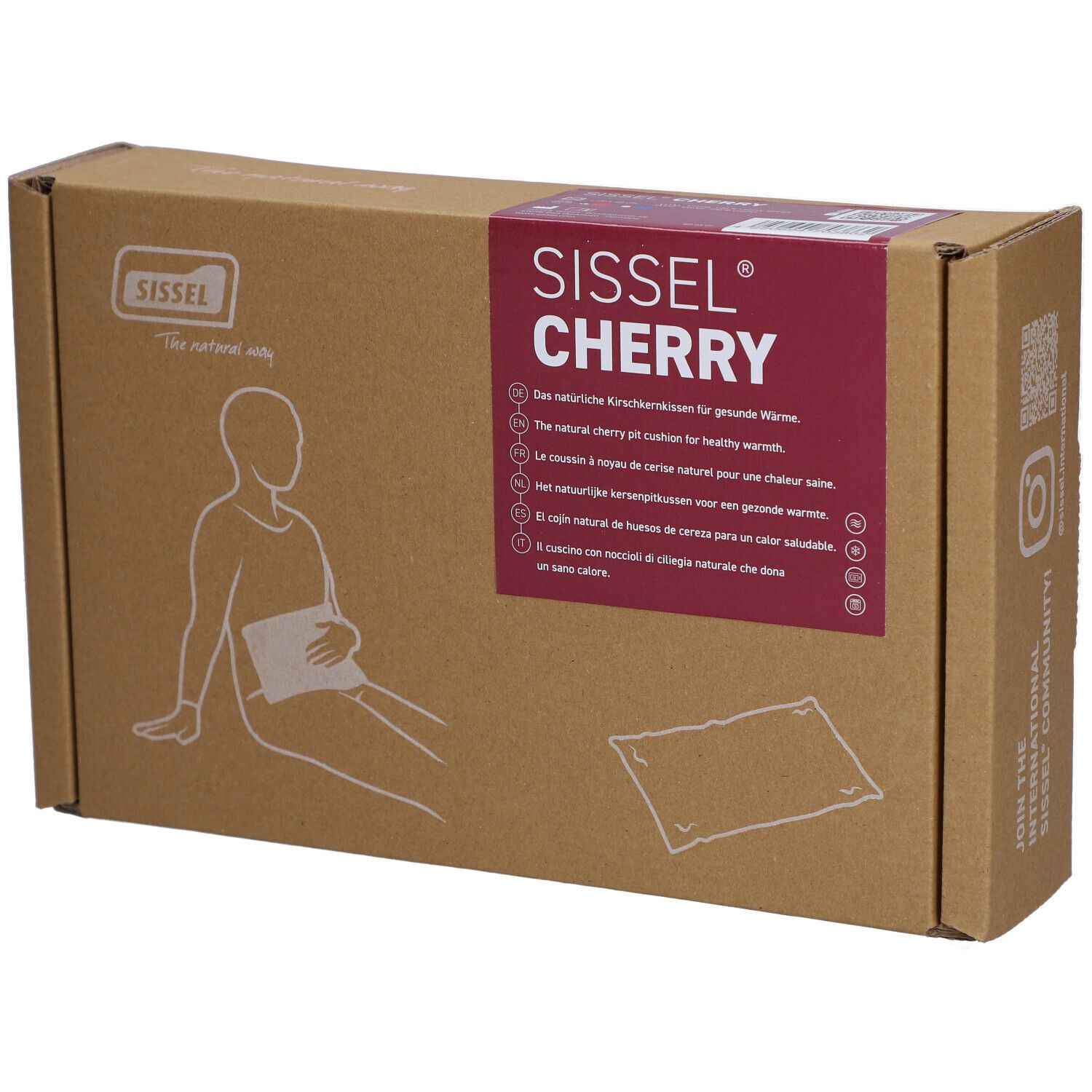 Sissel® Cherry Kirschkernkissen rot 20 x 40 cm