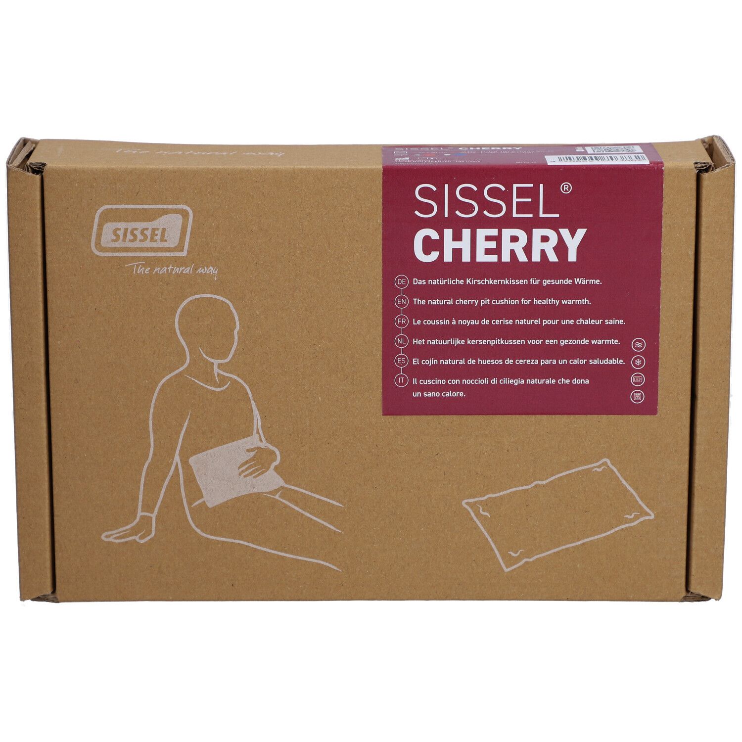 Sissel® Cherry Kirschkernkissen rot 20 x 40 cm