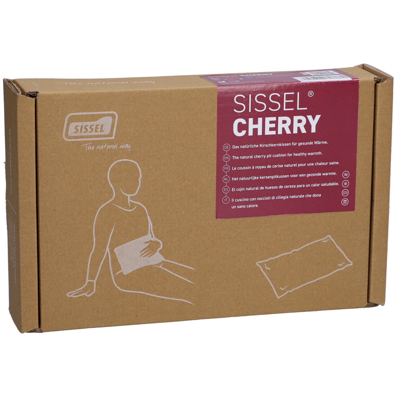 Sissel® Cherry Kirschkernkissen rot 20 x 40 cm