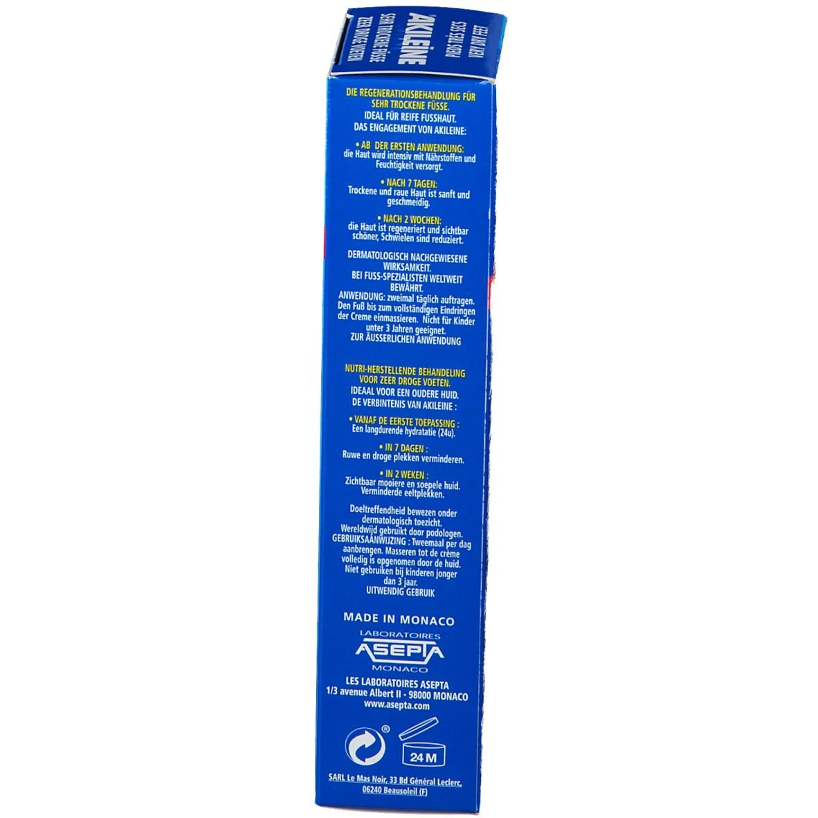 ®Akileïne  Nutri-Repair Karite-Regenerations-Fusscreme