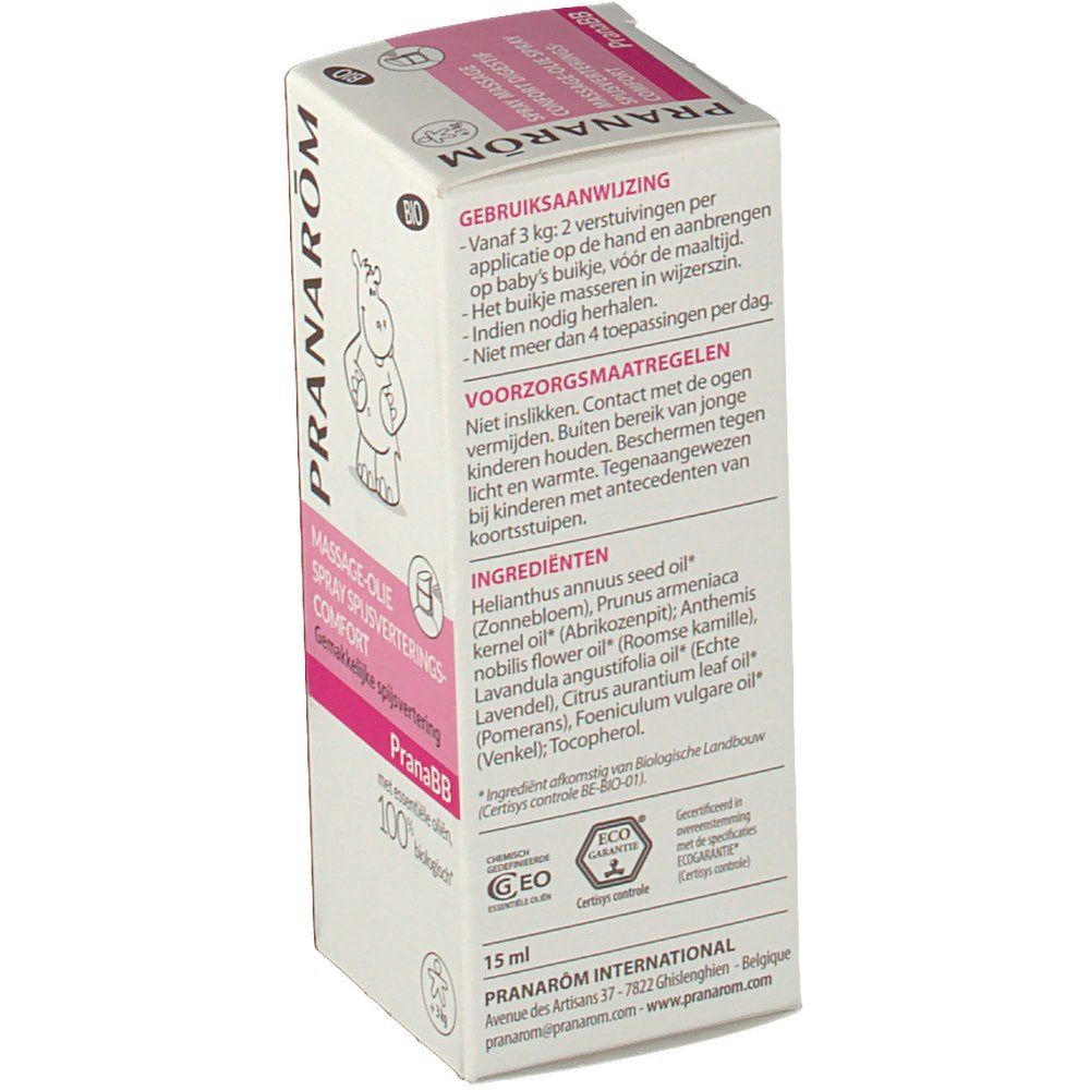 Rückseite der Produktverpackung. Enthält Informationen zu Inhaltsstoffen und Anwendung.