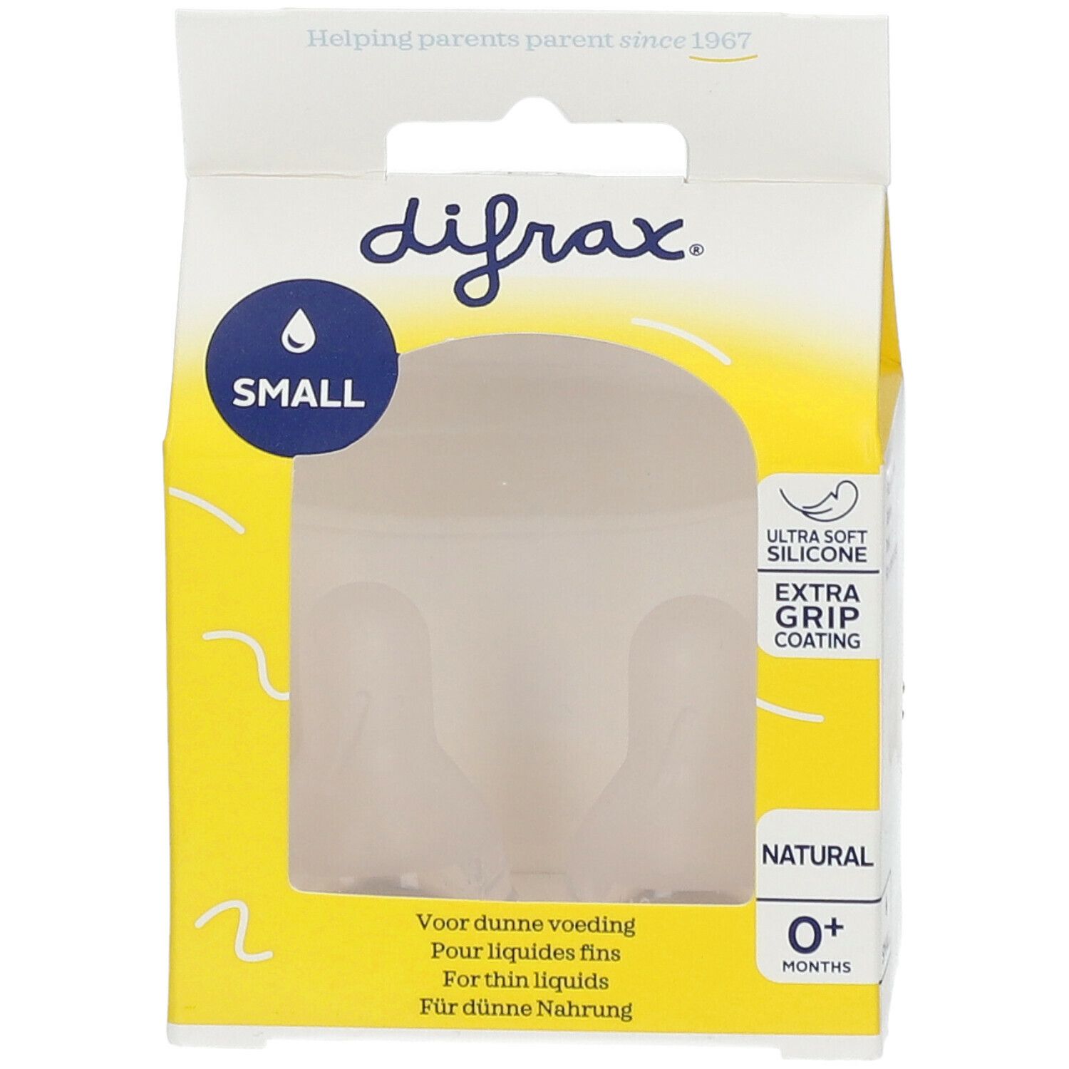 difrax® Sauger Natural Small 0+ Monate