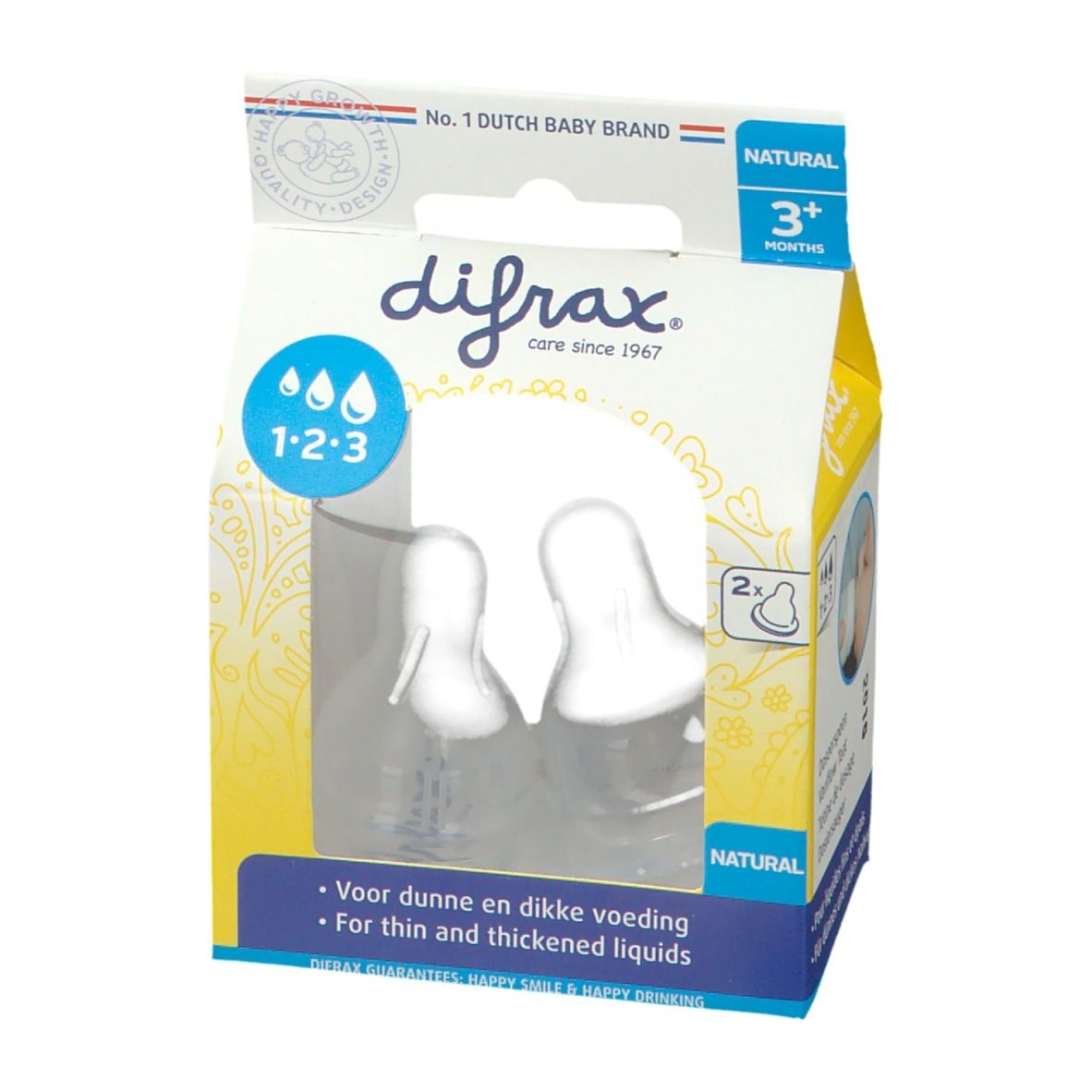 difrax® Natural 1-2-3 Dosierbarer Breisauger +3m