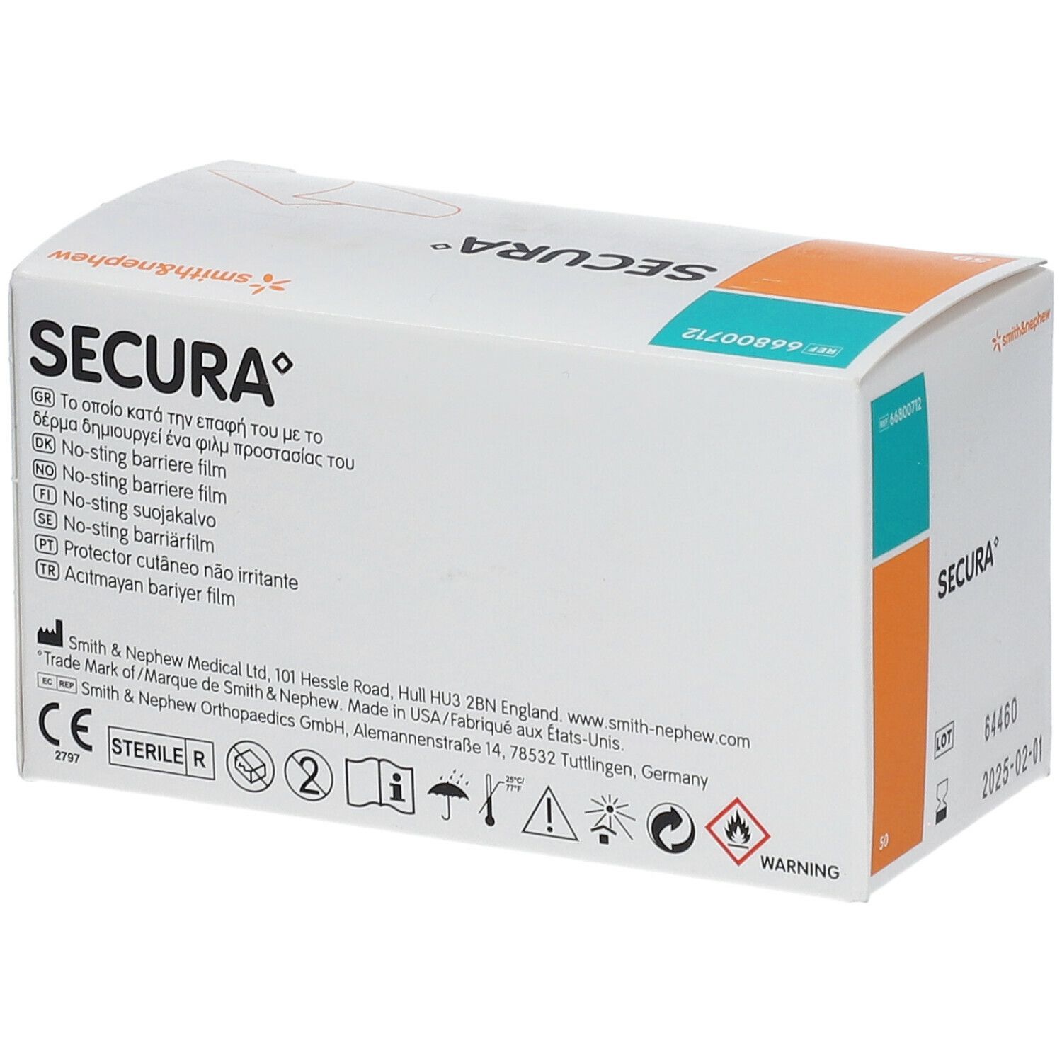 SECURA® No-Sting Barrier Wipes