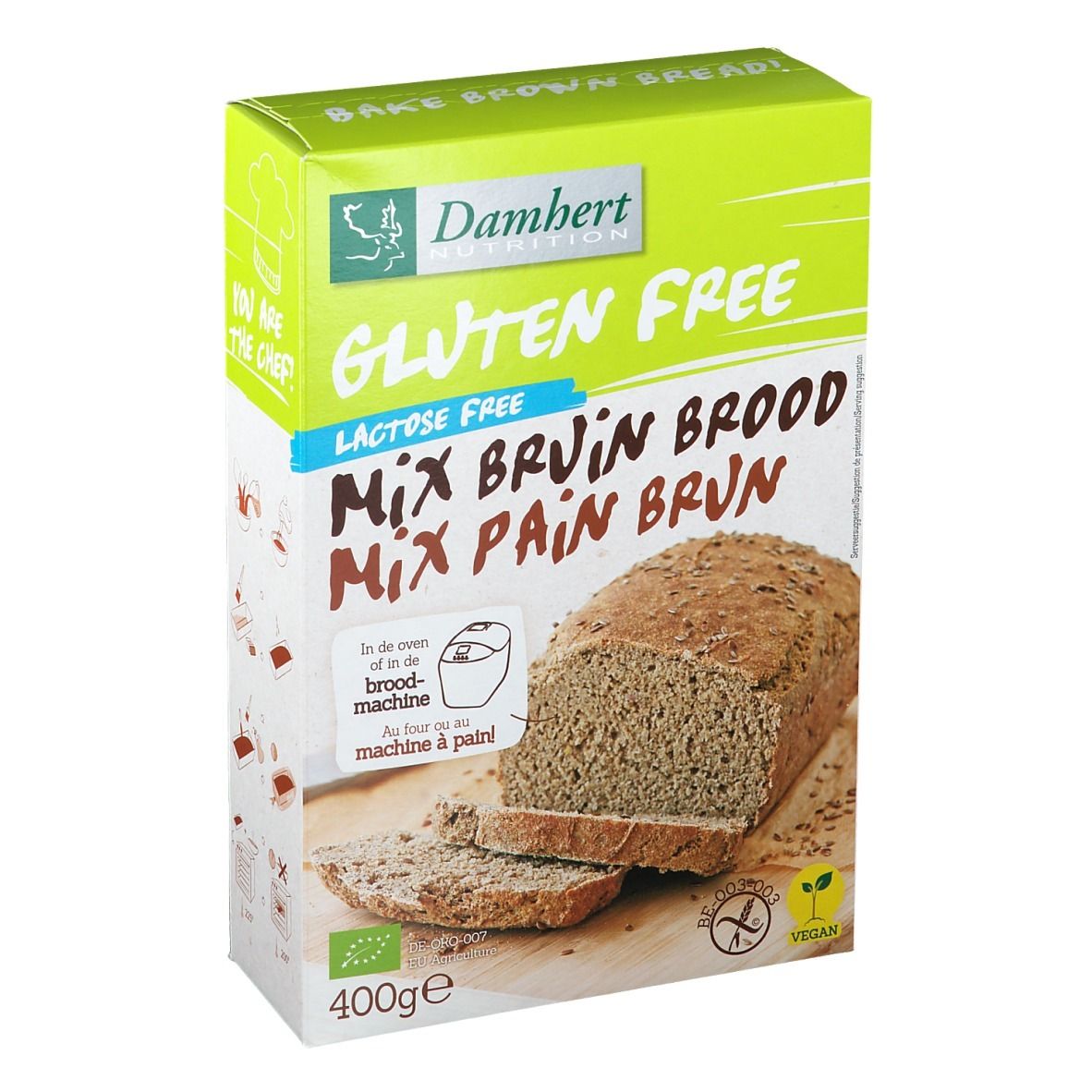 Damhert Brotbackmischung glutenfrei