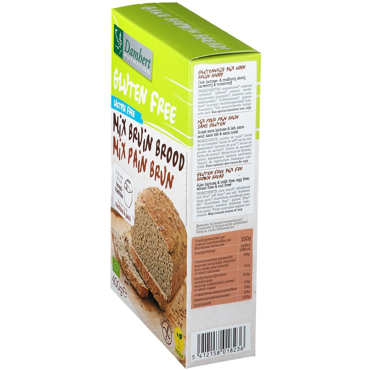 Damhert Brotbackmischung glutenfrei