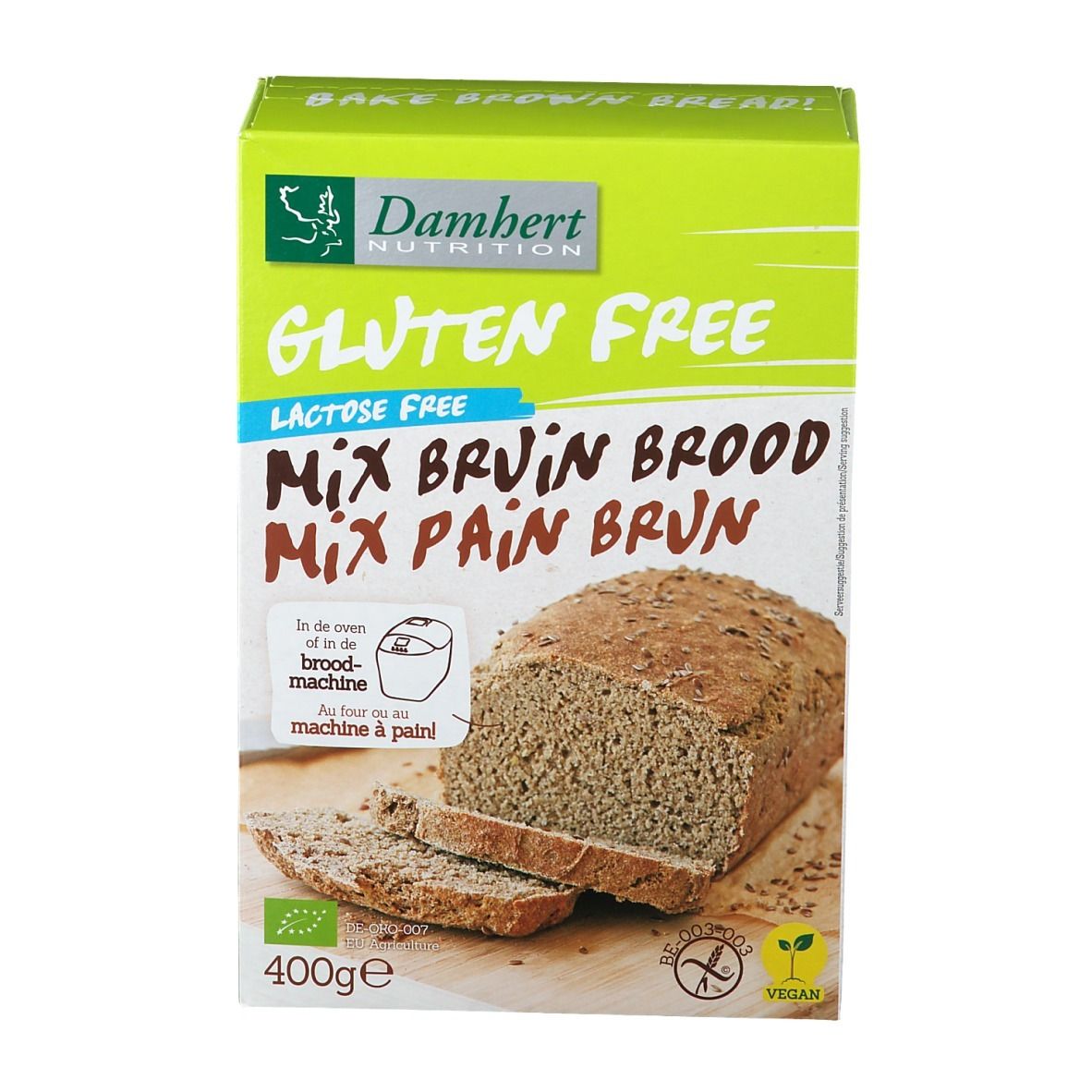 Damhert Brotbackmischung glutenfrei