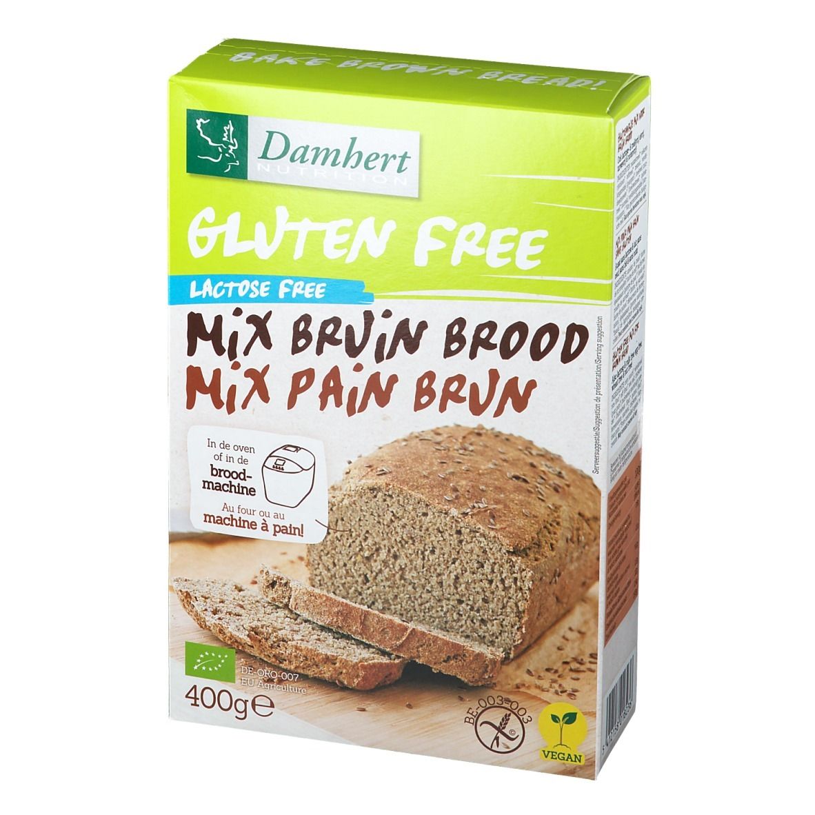 Damhert Brotbackmischung glutenfrei