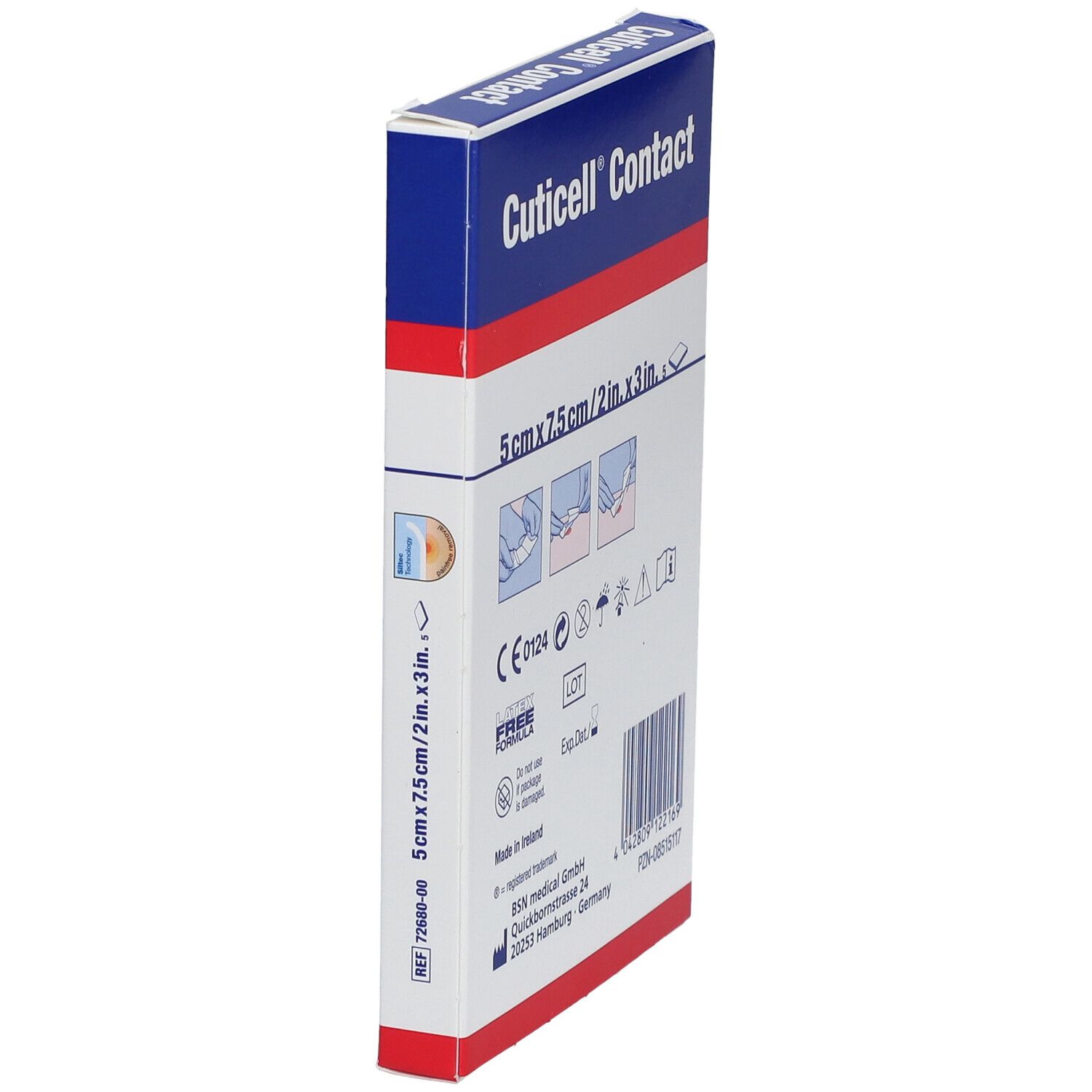Cuticell® Contact Silikonauflage 5 cm x 7,5 m