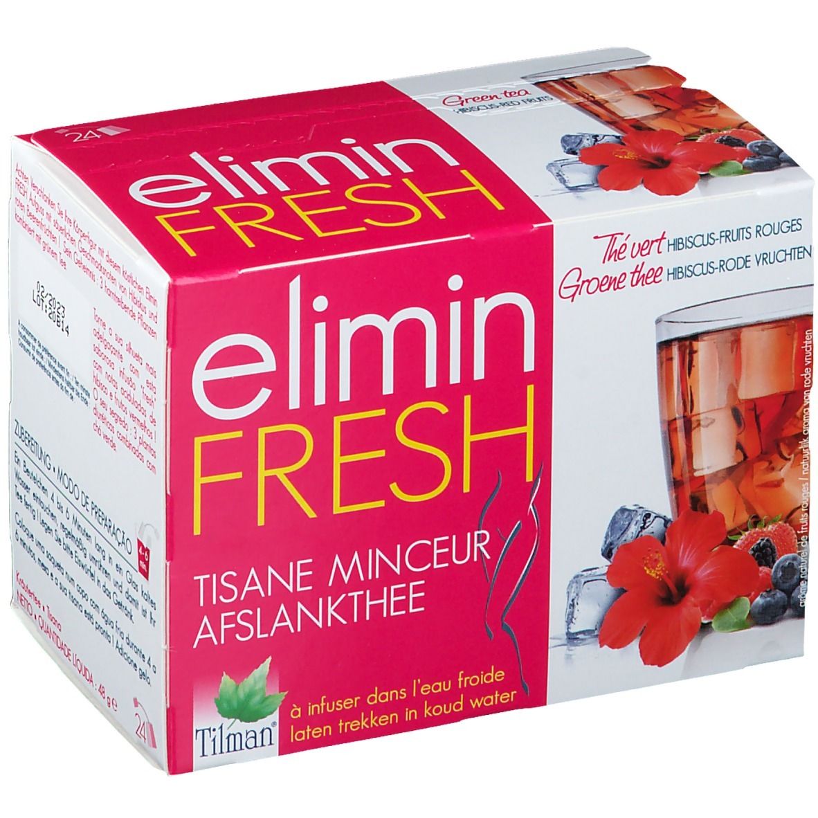 Tilman® elimin fresh Abnehmtee mit Grünem Tee mit Hibiskus & Beerenfrüchten