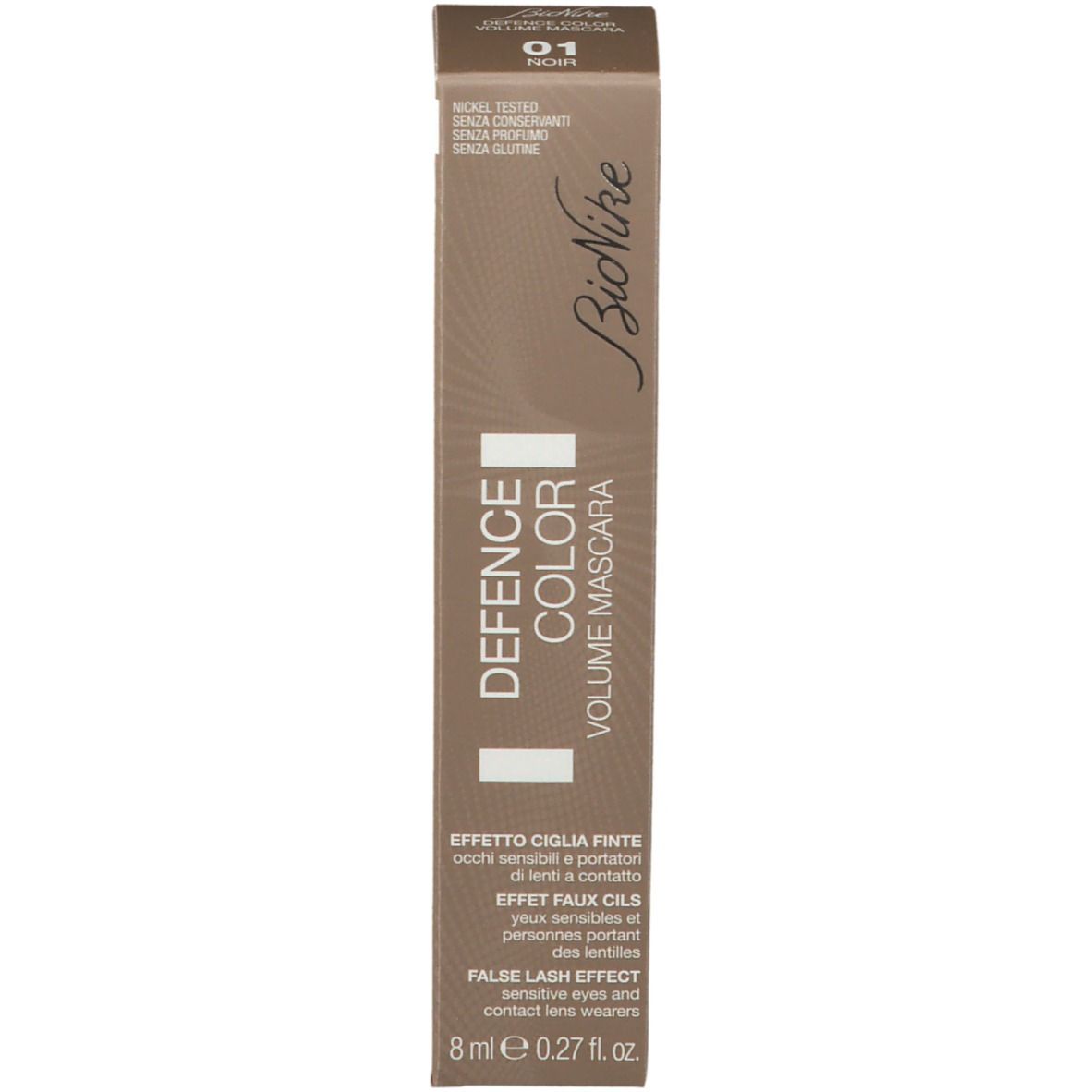 BioNike DEFENCE COLOR VOLUME MASCARA Falsche Wimpern Effekt 01 Schwarz