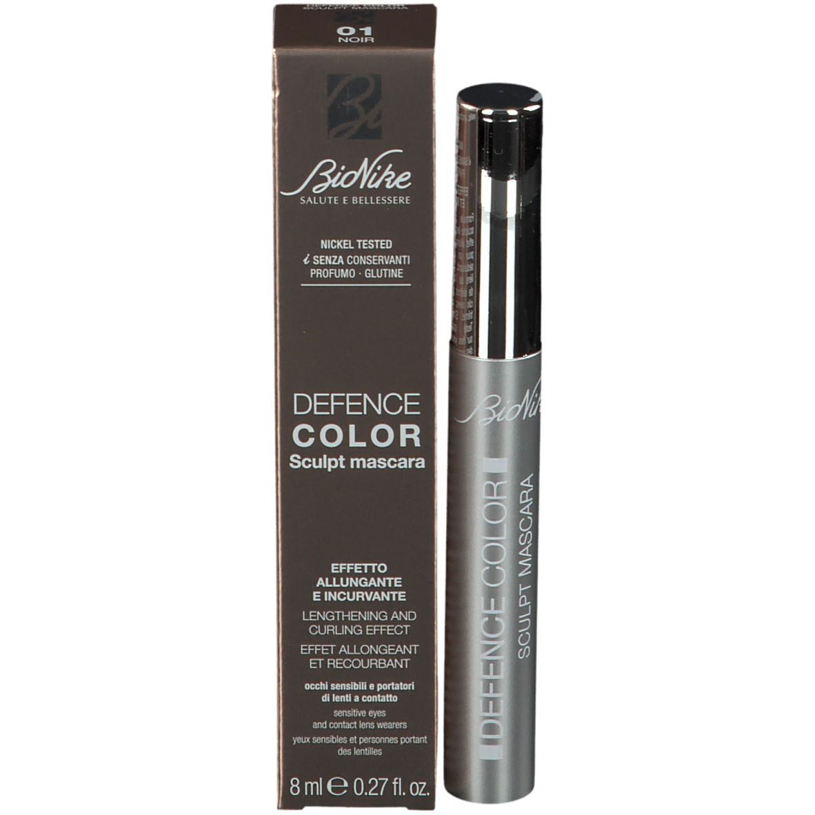BioNike DEFENCE COLOR SCULPT MASCARA 01 Schwarz