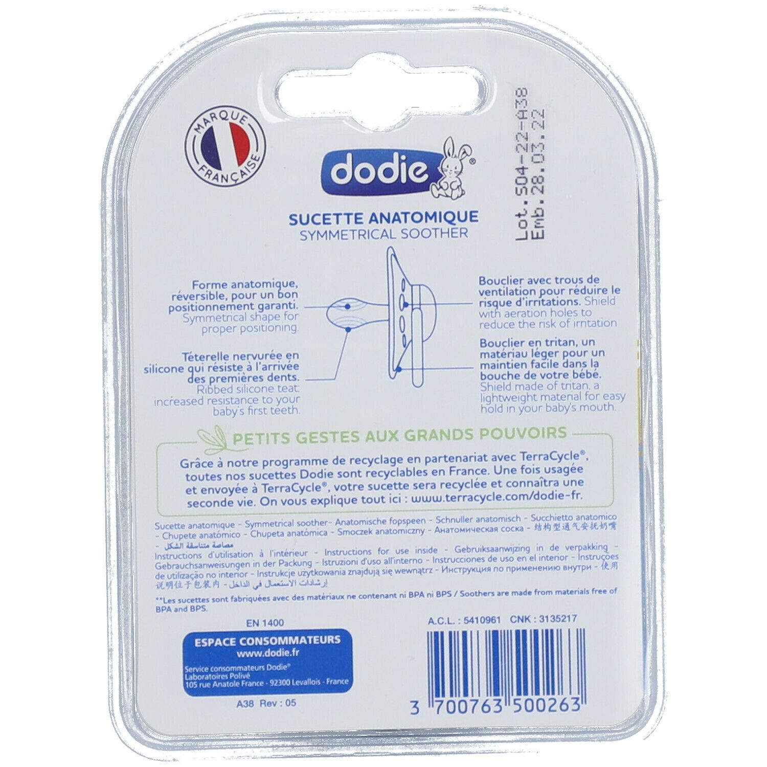 dodie® anatomisch geformter Silikon Schnuller ab 18 Monaten