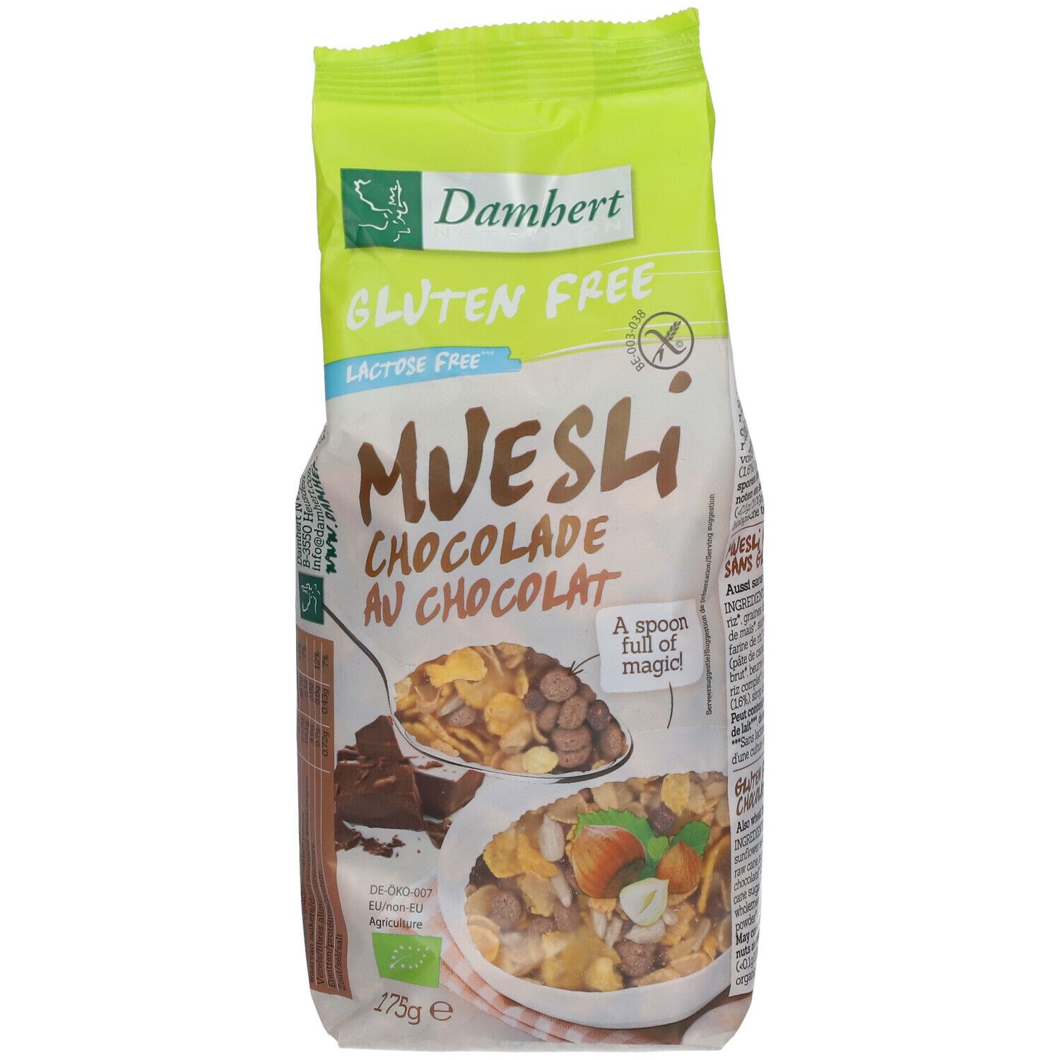 Damhert Schoko Müsli glutenfrei 175 g - Shop Apotheke