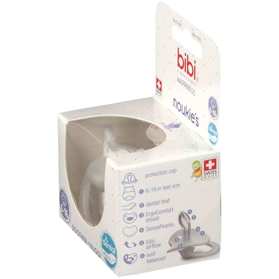 bibi® Schnuller Nuggi Stars 6 - 16 Monate