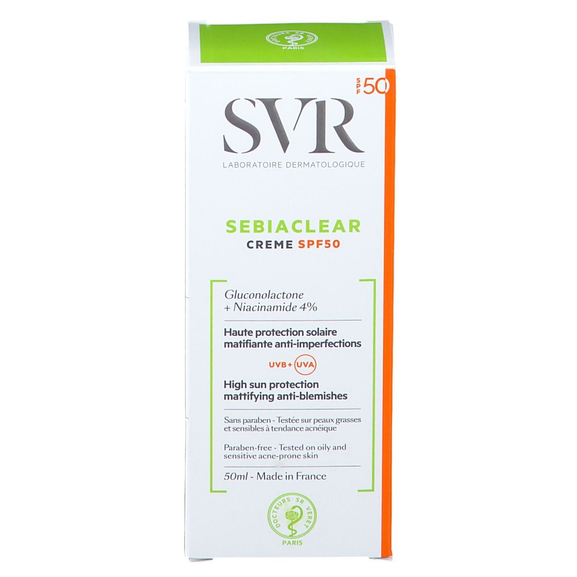 SVR SEBIACLEAR Creme SPF 50