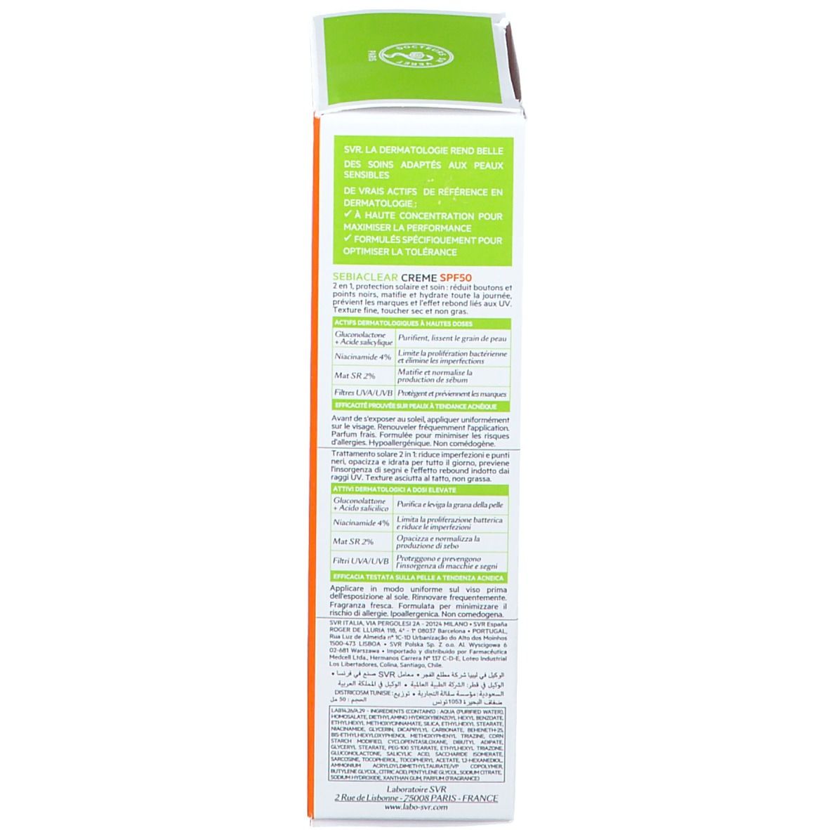 SVR SEBIACLEAR Creme SPF 50