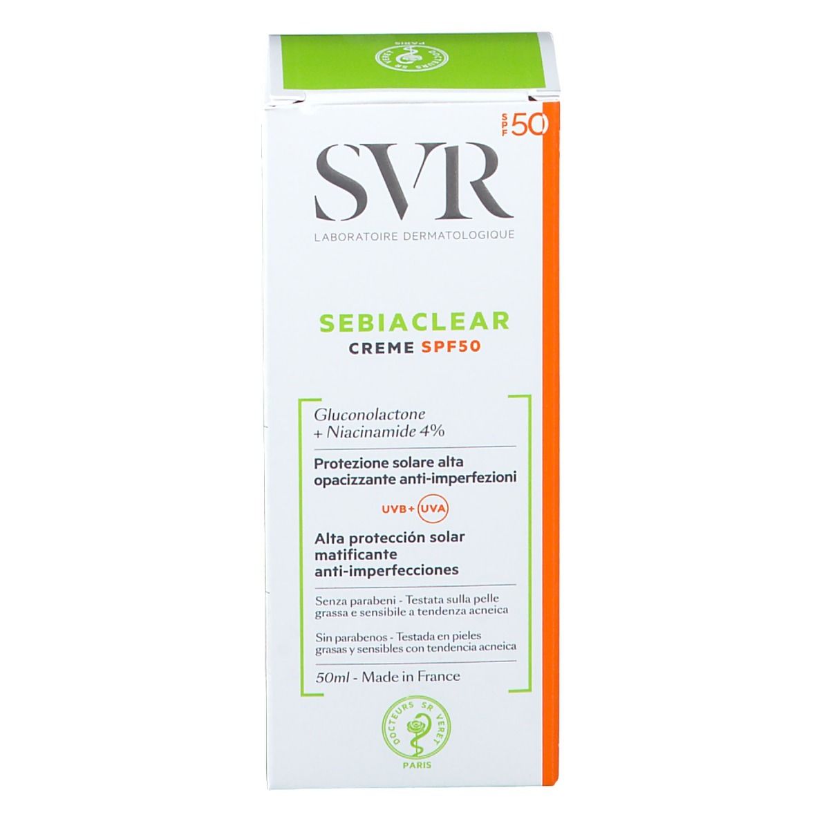 SVR SEBIACLEAR Creme SPF 50