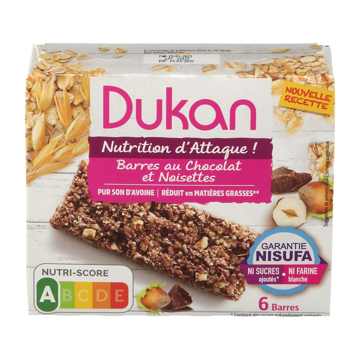 Dukan® Chocolate Riegel mit Nüssen