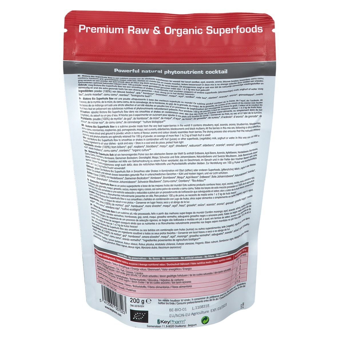Biotona Superfruits Raw Powder