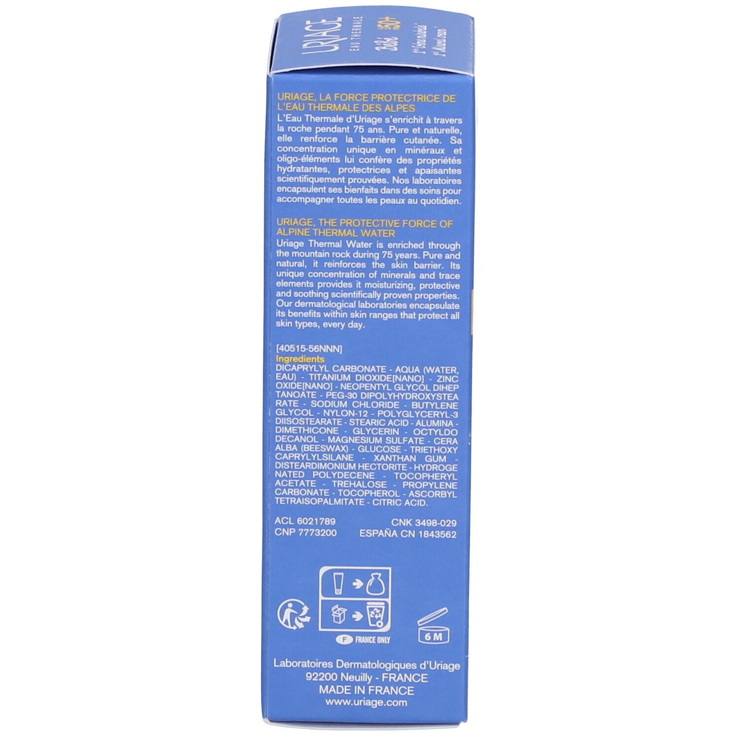 Uriage Baby 1. Mineral-Creme SPF50++