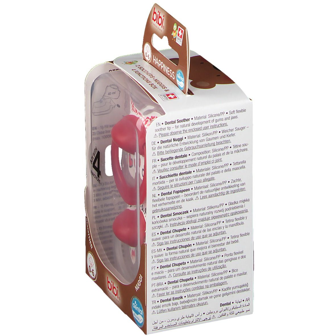 bibi® Happiness Schnuller Mama & Papa  0-6 Monate