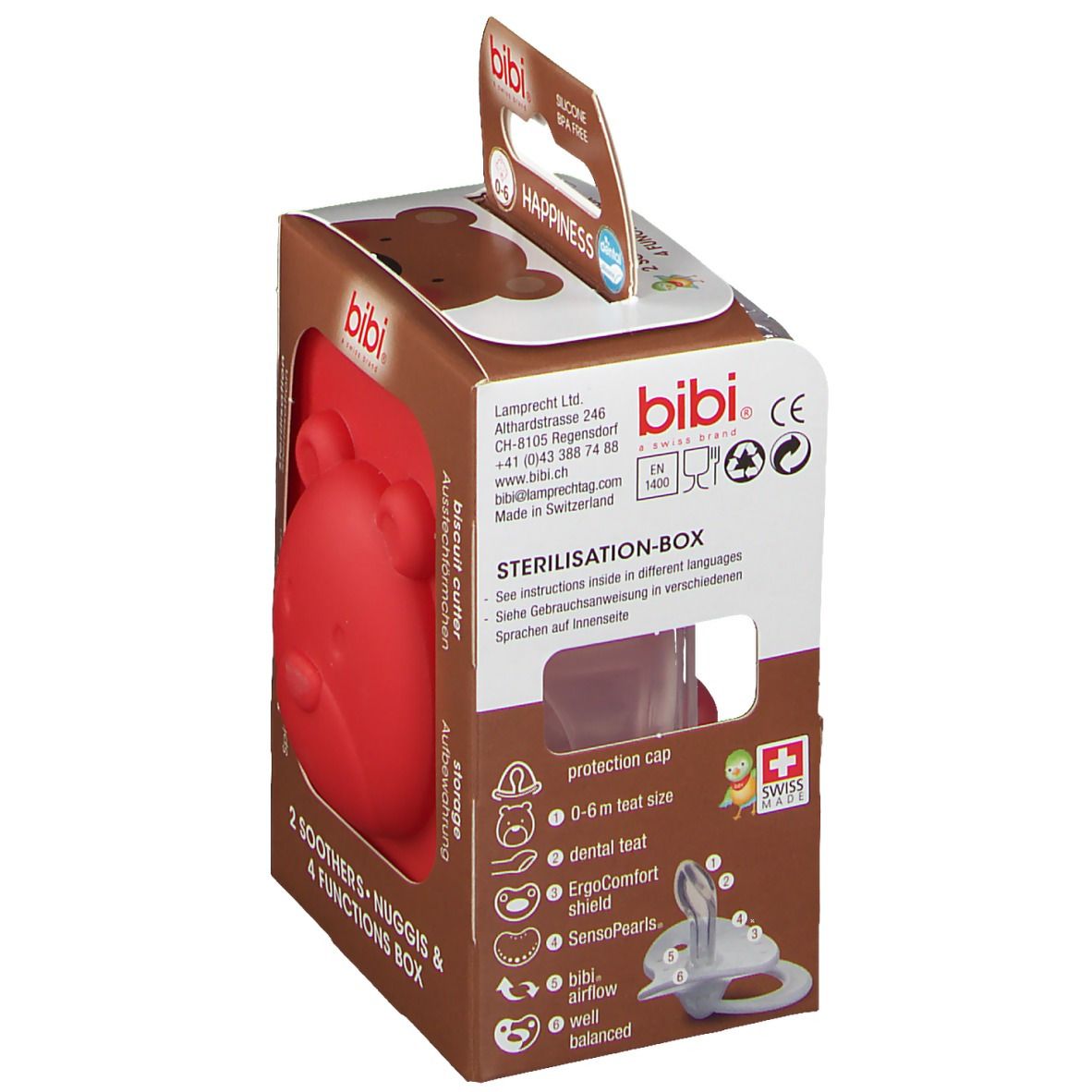 bibi® Happiness Schnuller Mama & Papa  0-6 Monate