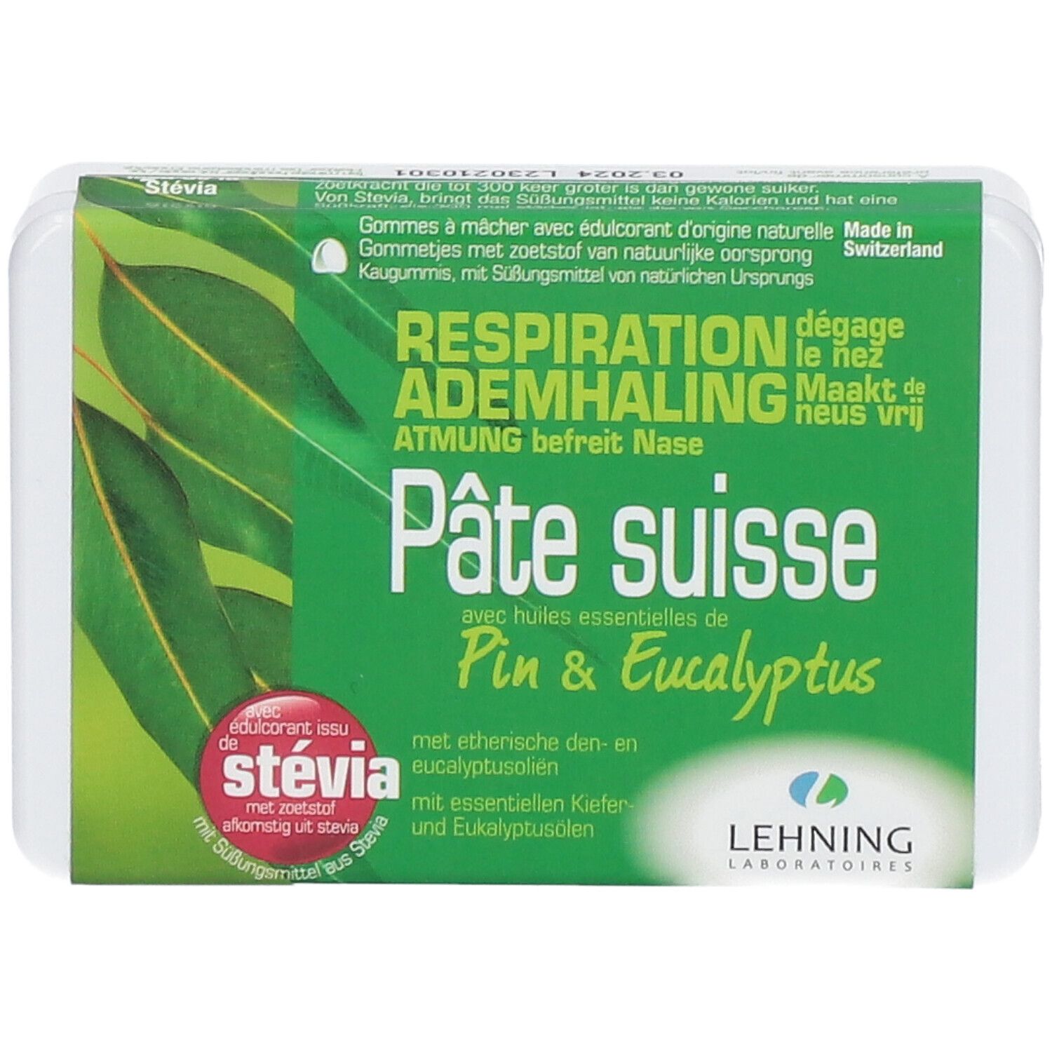 LEHNING LABORATOIRES Pâte Suisse Kiefer & Eukalyptus