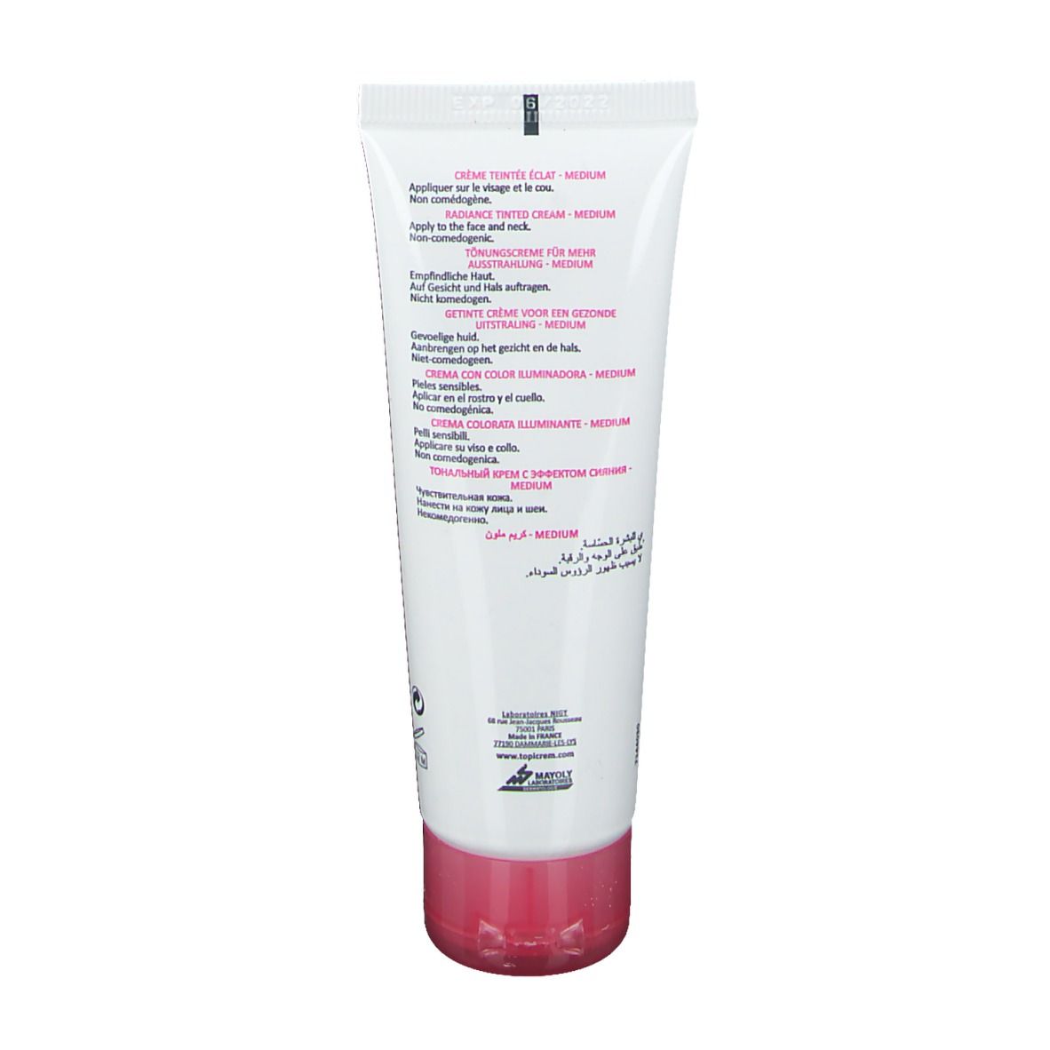 TOPICREM HYDRA+ Radiance Getönte Tagescreme Medium LSF 40