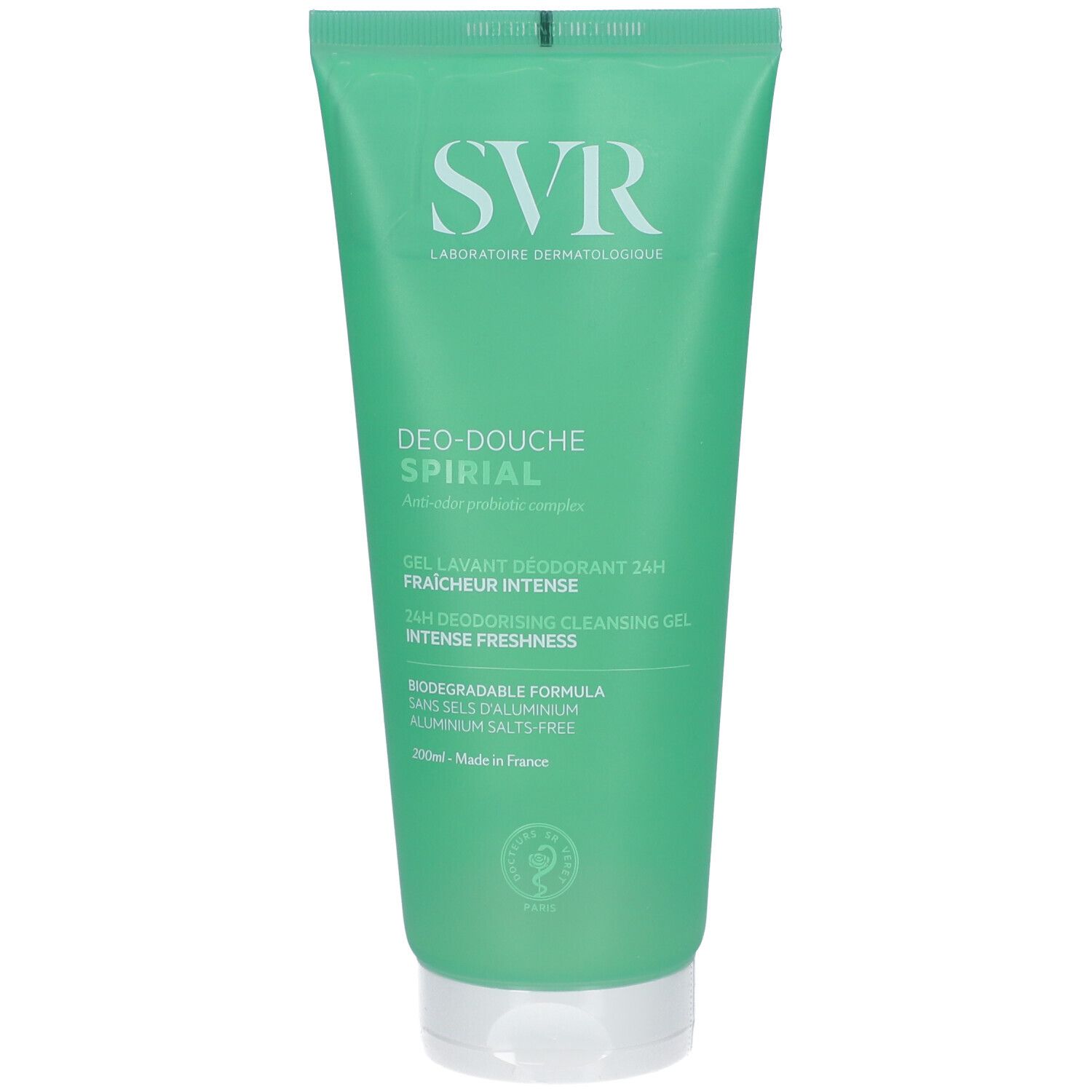 thumbnail interactive-video image 1 of SVR Spirial Deodorizing Cleansing Gel – 200ml – Alcohol Free (Exp 11/2025) 1 of 2