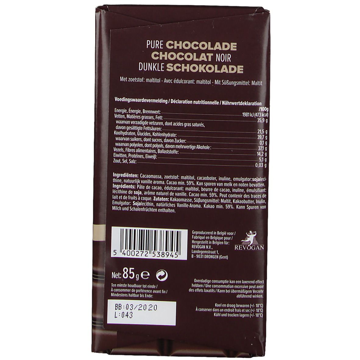 Prodia Chocolat Noir