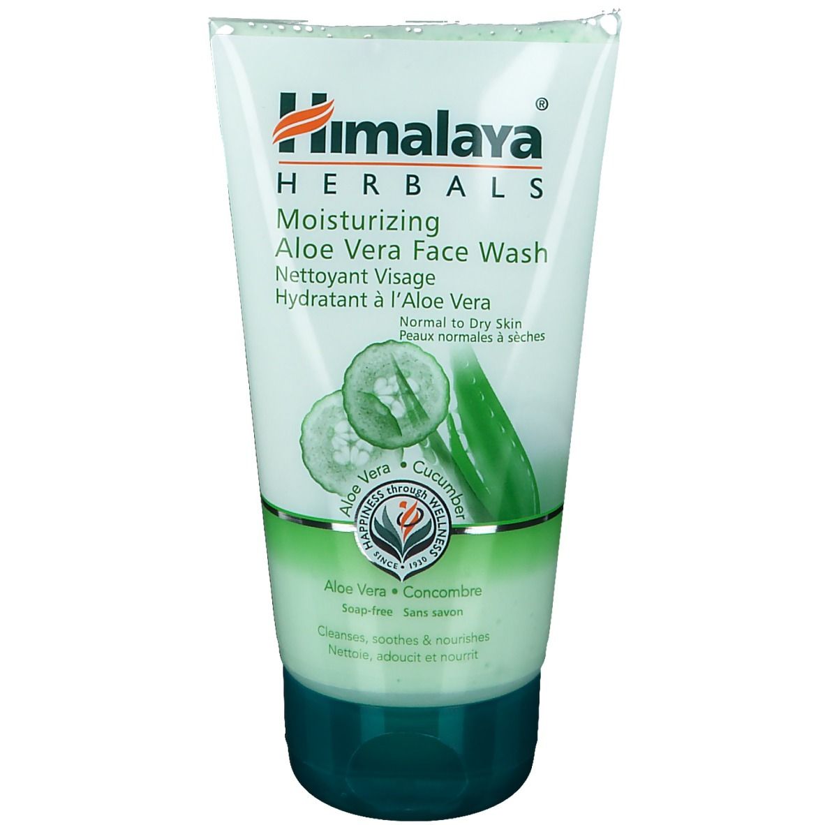 Himalaya Kräuter Feuchtigkeitsspendendes Aloe Vera Gesichtswaschmittel. Normale bis trockene Haut.