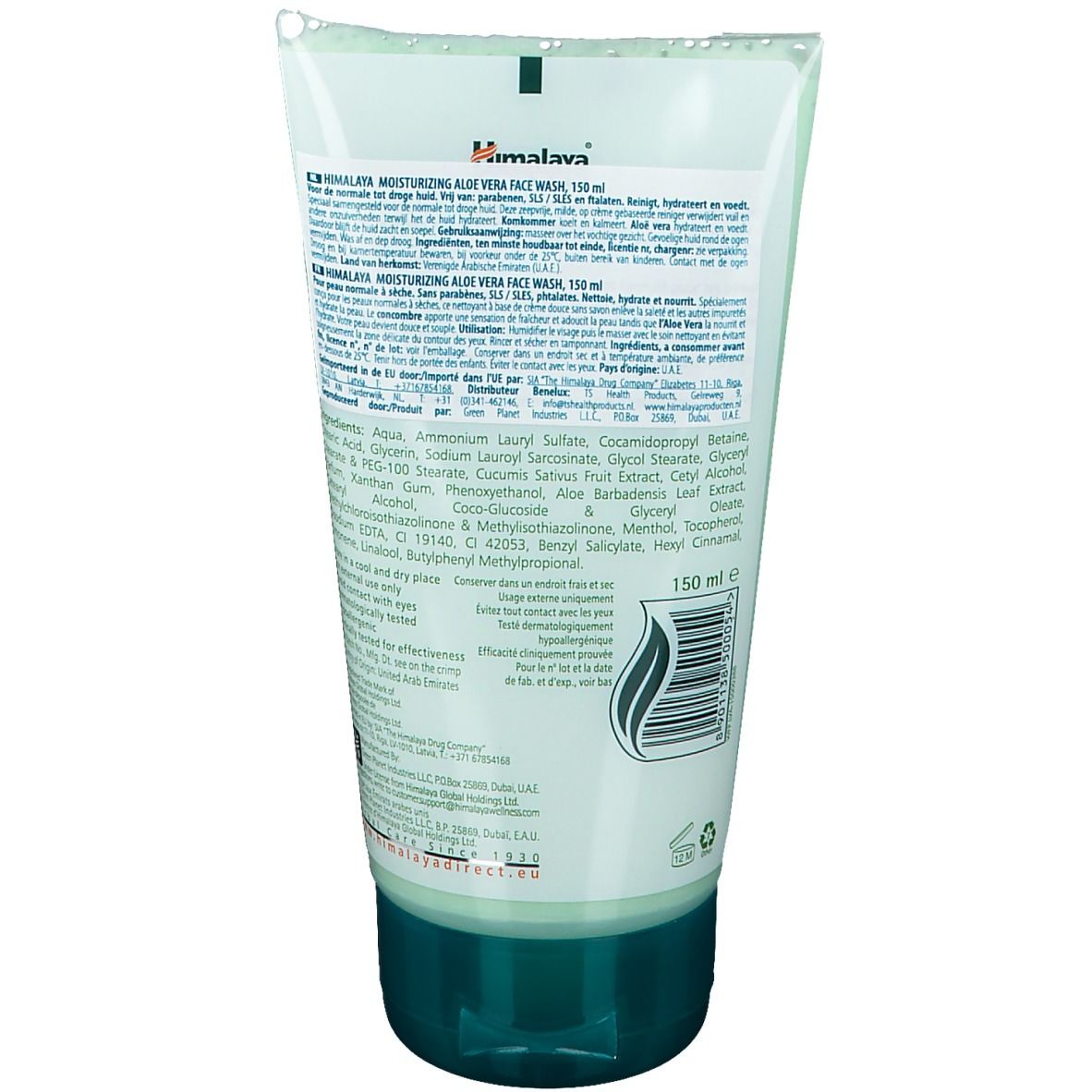 Himalaya Feuchtigkeitsspendendes Aloe Vera Gesichtswaschgel, 150 ml.